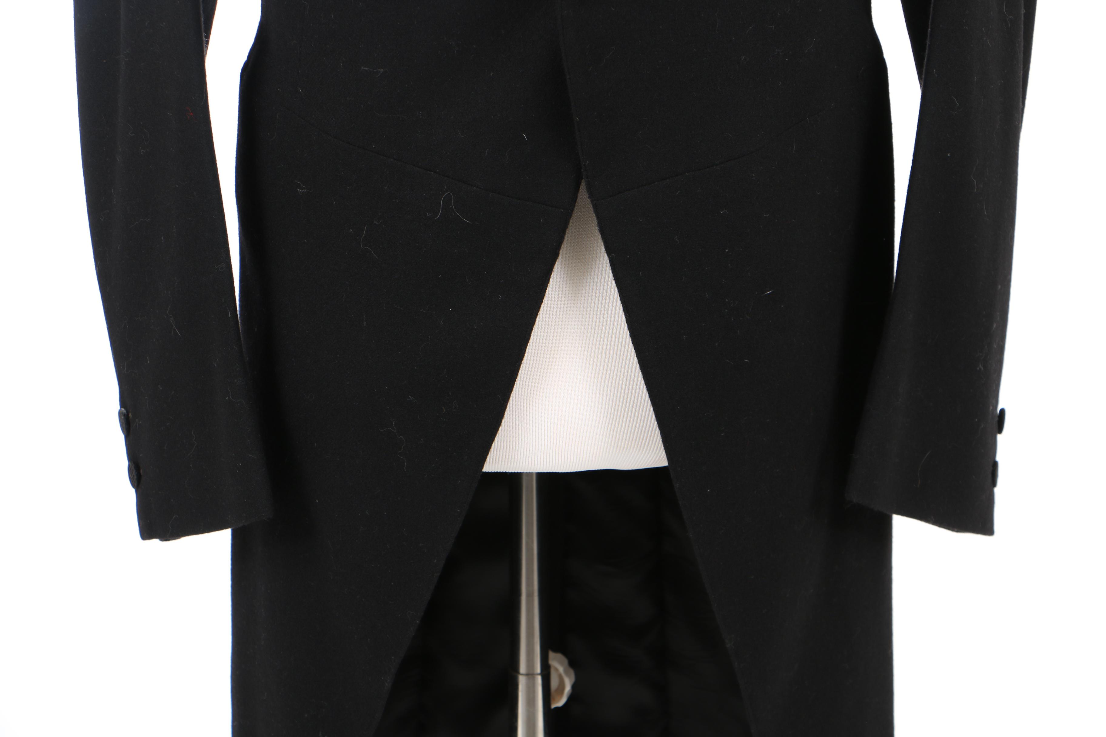 Vintage Brooks Brothers New York Morning Suit with Vest and Striped Trousers