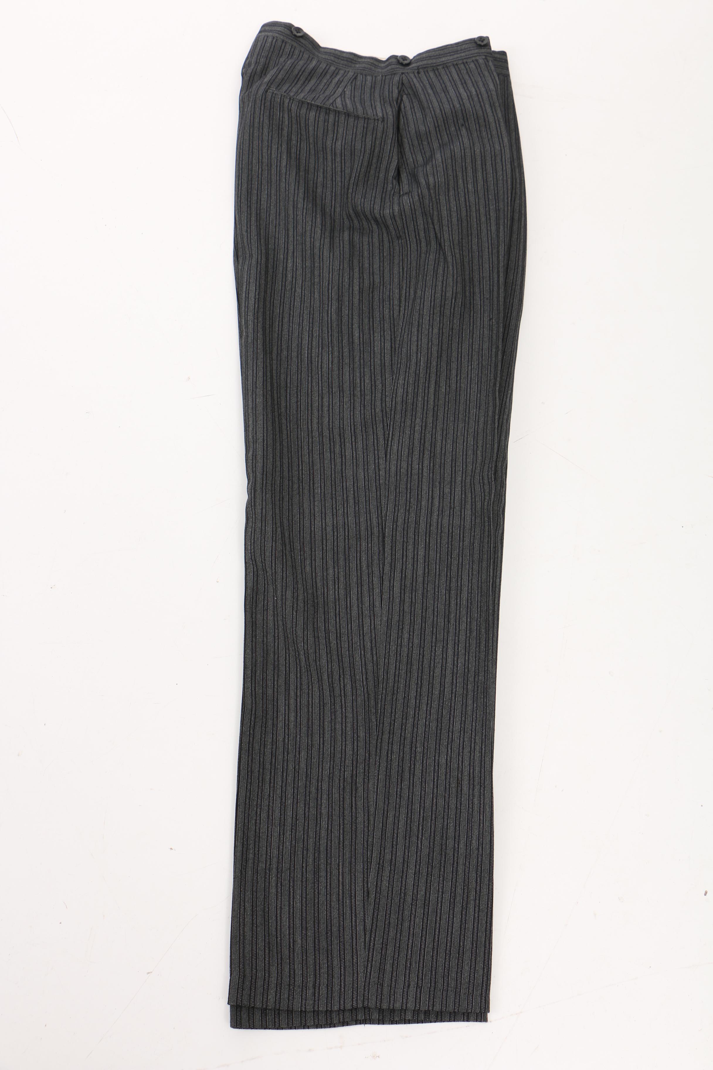 Vintage Brooks Brothers New York Morning Suit with Vest and Striped Trousers