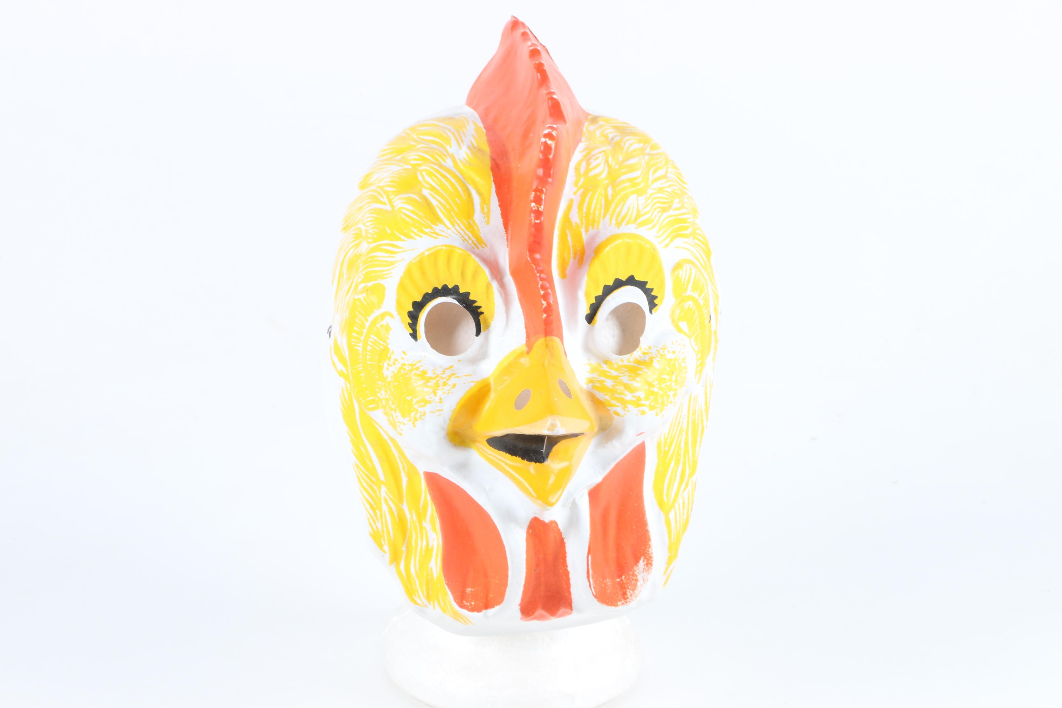 Vintage Children’s Chicken and Woodpecker Masks