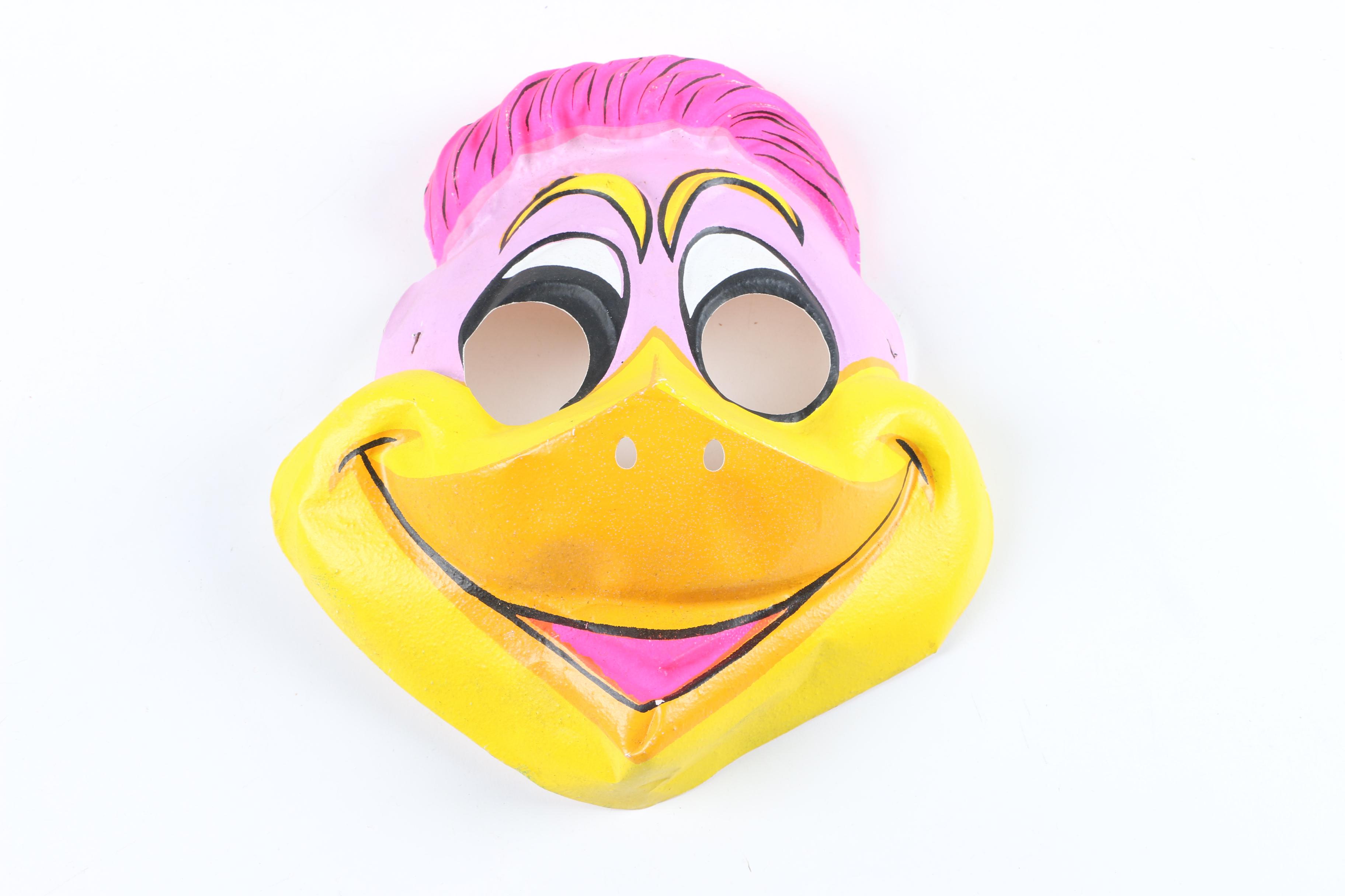 Vintage Children’s Chicken and Woodpecker Masks