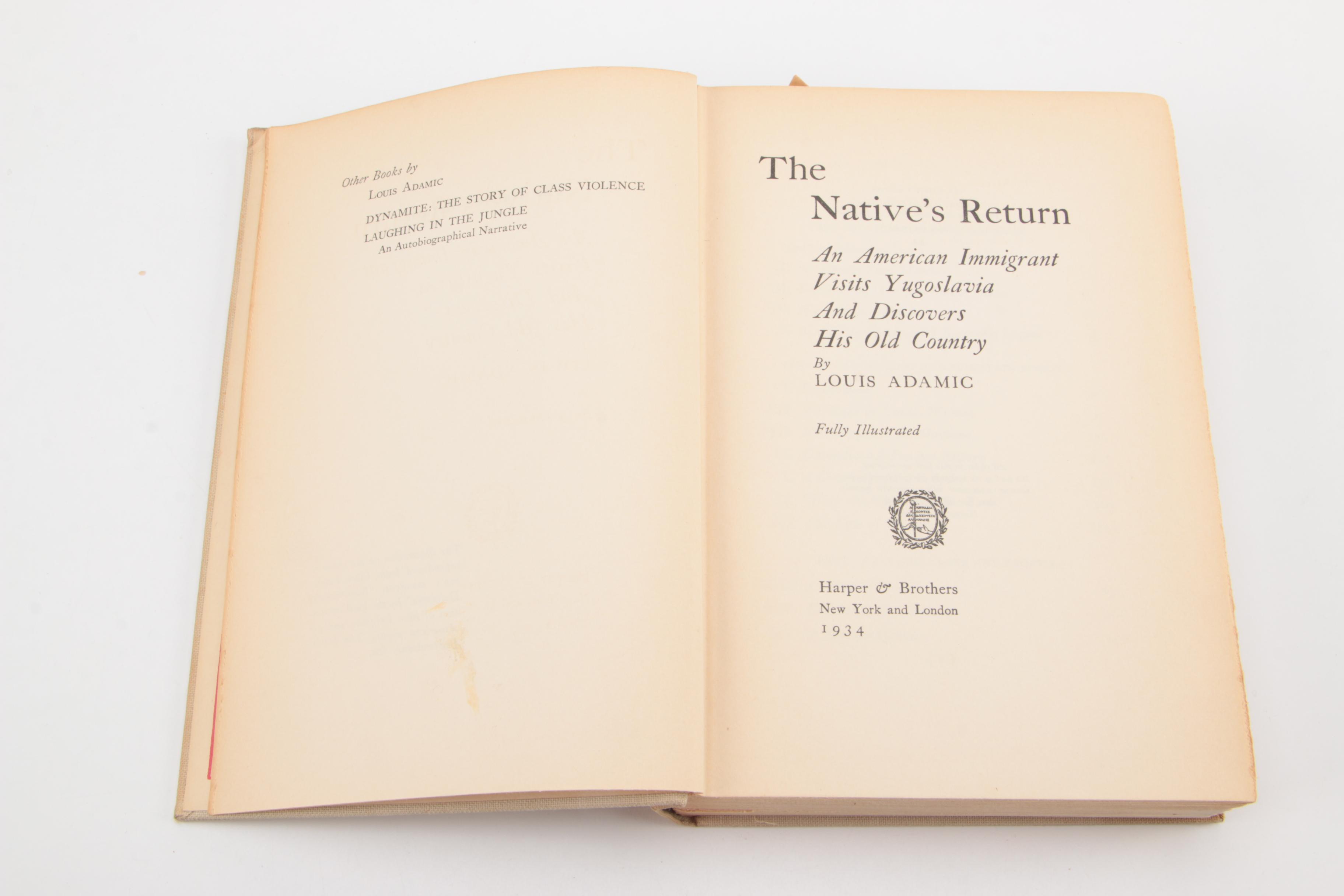 Vintage Novels and Memoirs From Dumas, Shaw, Gautier and Adamic First Edition