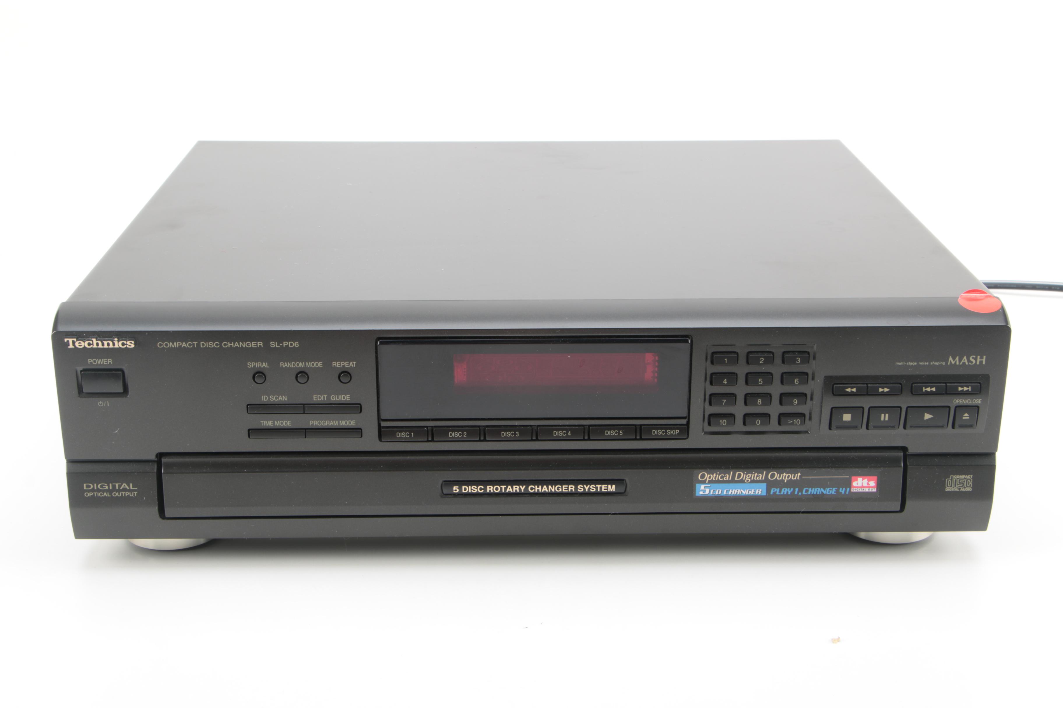 Sony AM/FM Stereo Receiver with Technics 5-Disc CD Changer