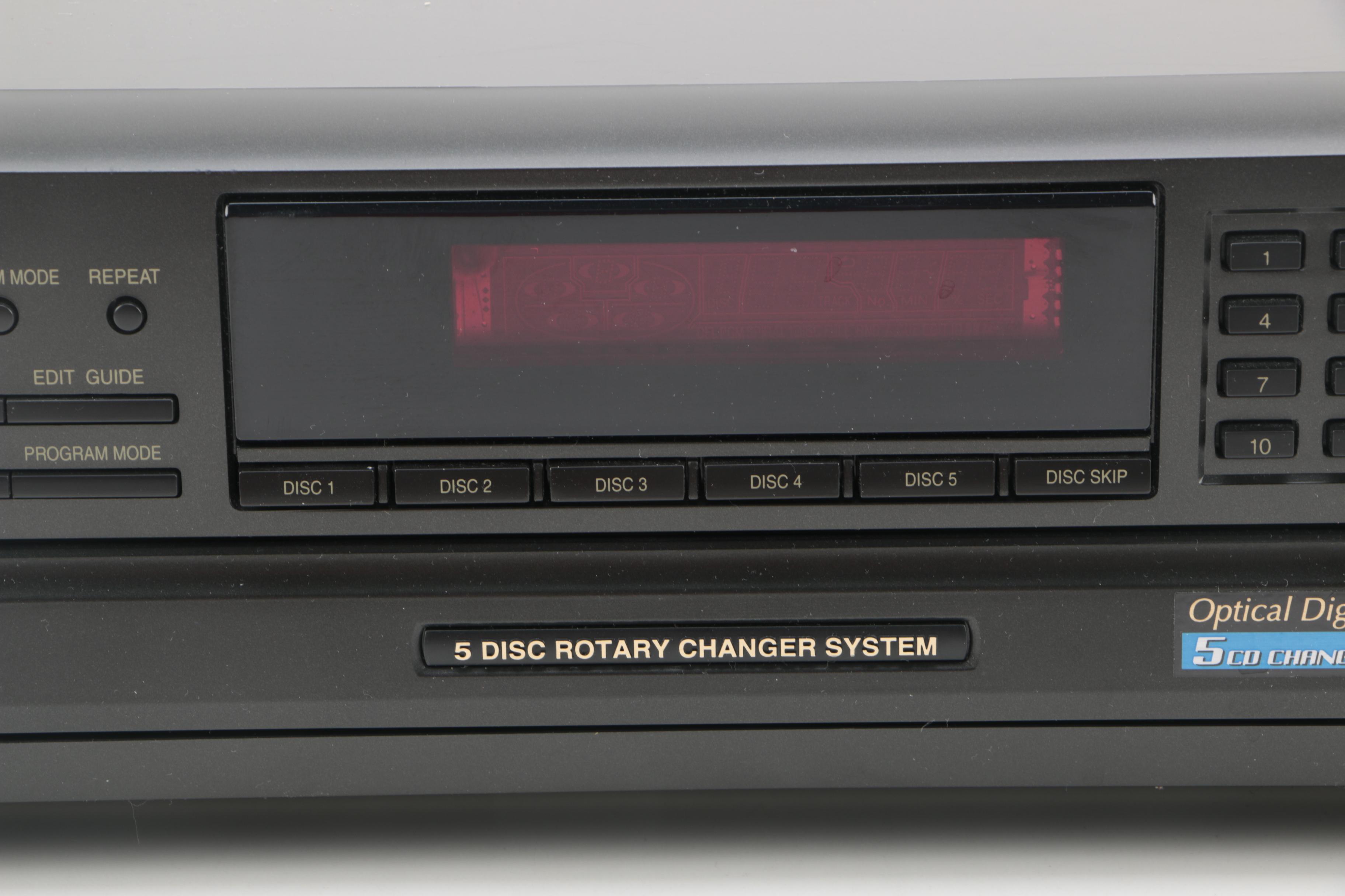 Sony AM/FM Stereo Receiver with Technics 5-Disc CD Changer