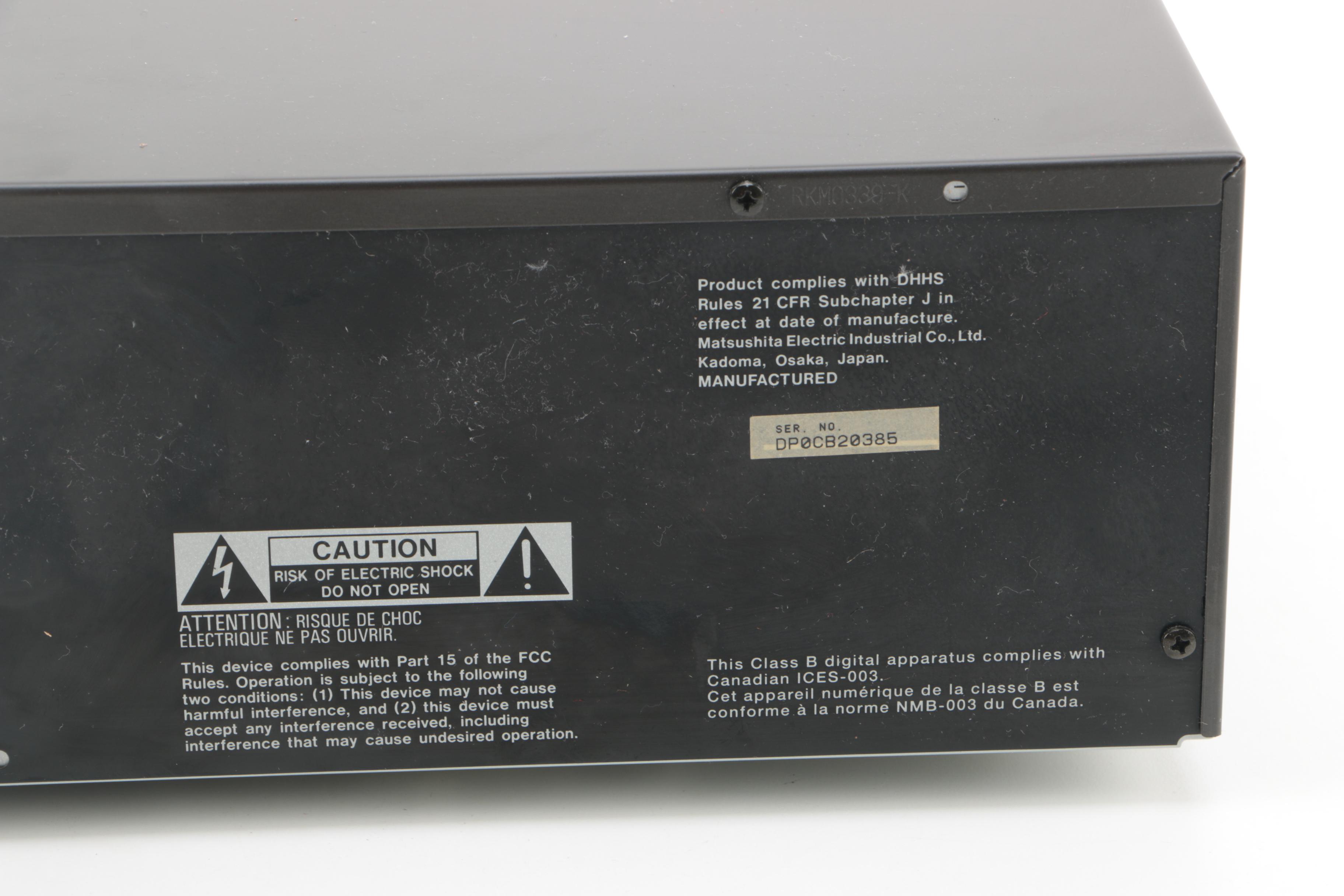 Sony AM/FM Stereo Receiver with Technics 5-Disc CD Changer