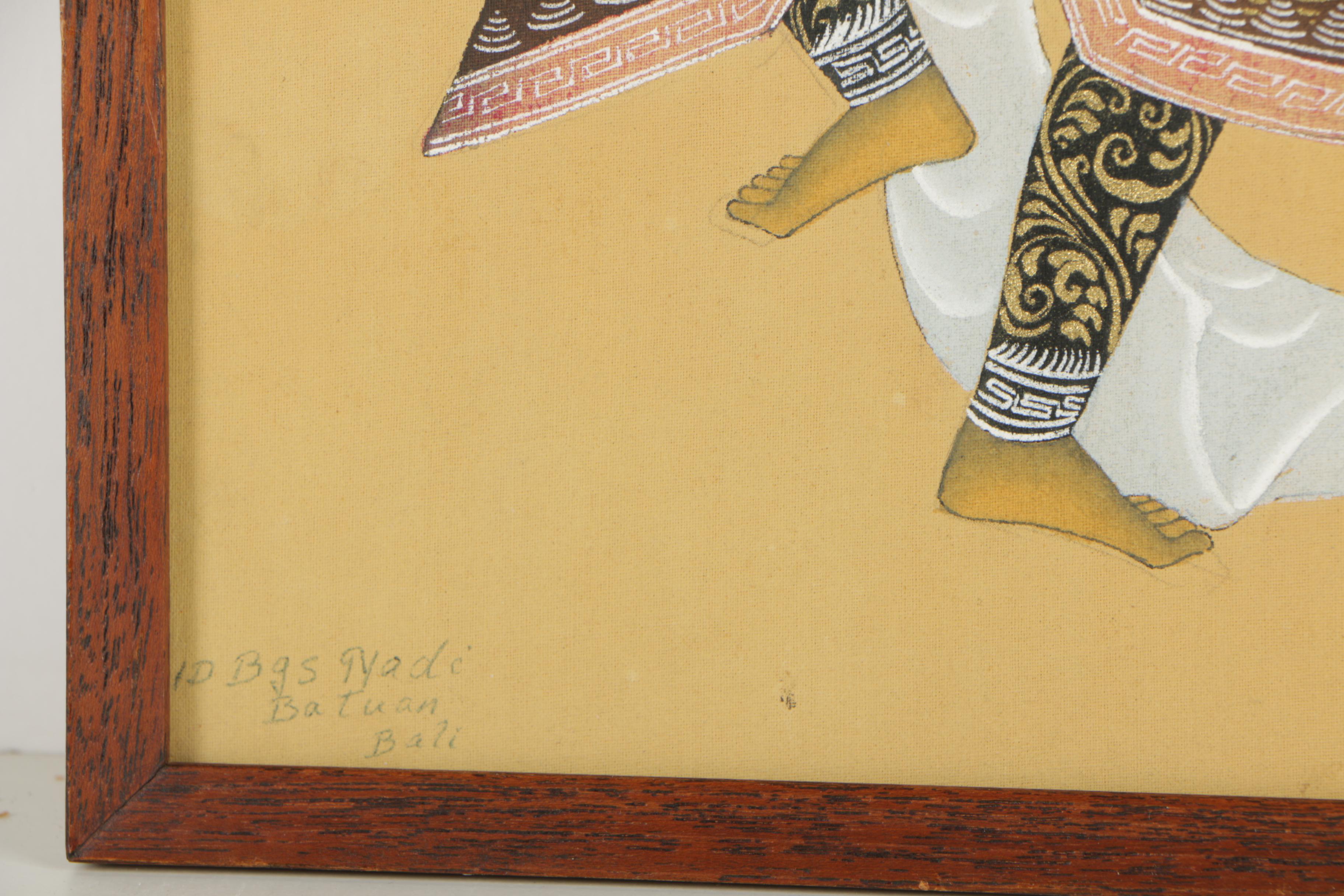 Balinese Gouache and Ink Paintings