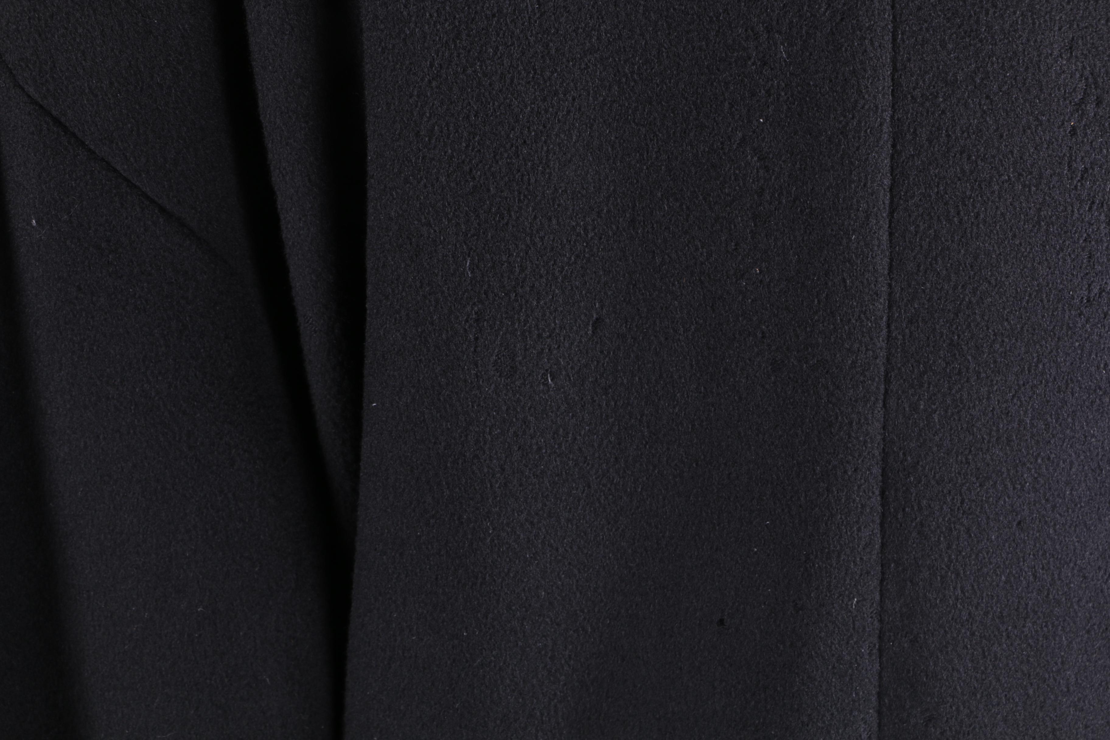 Women's Dale Dressin for Harlan Black Cashmere Coat