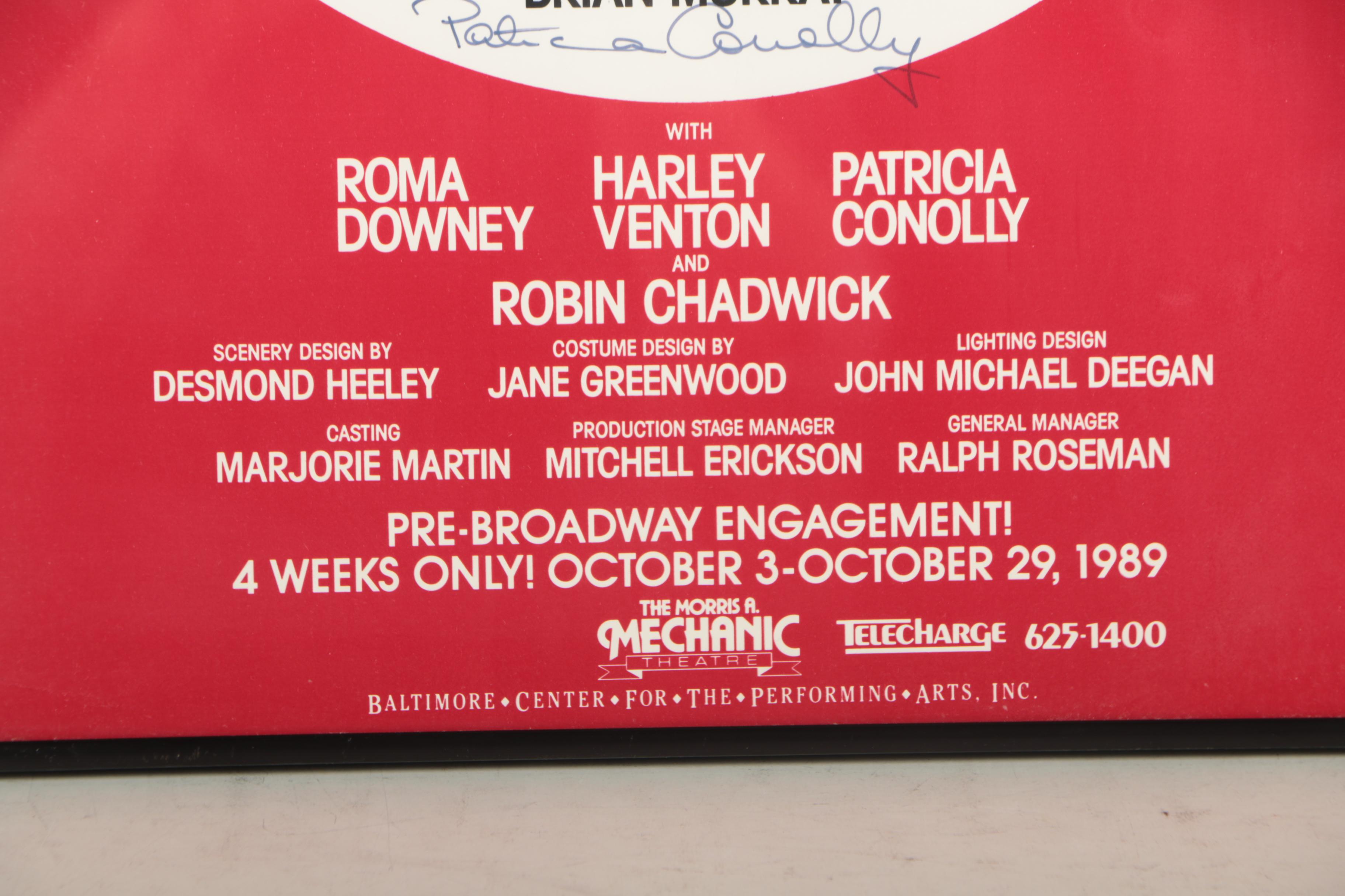 Autographed "The Circle" Pre-Broadway Engagement Theatre Poster