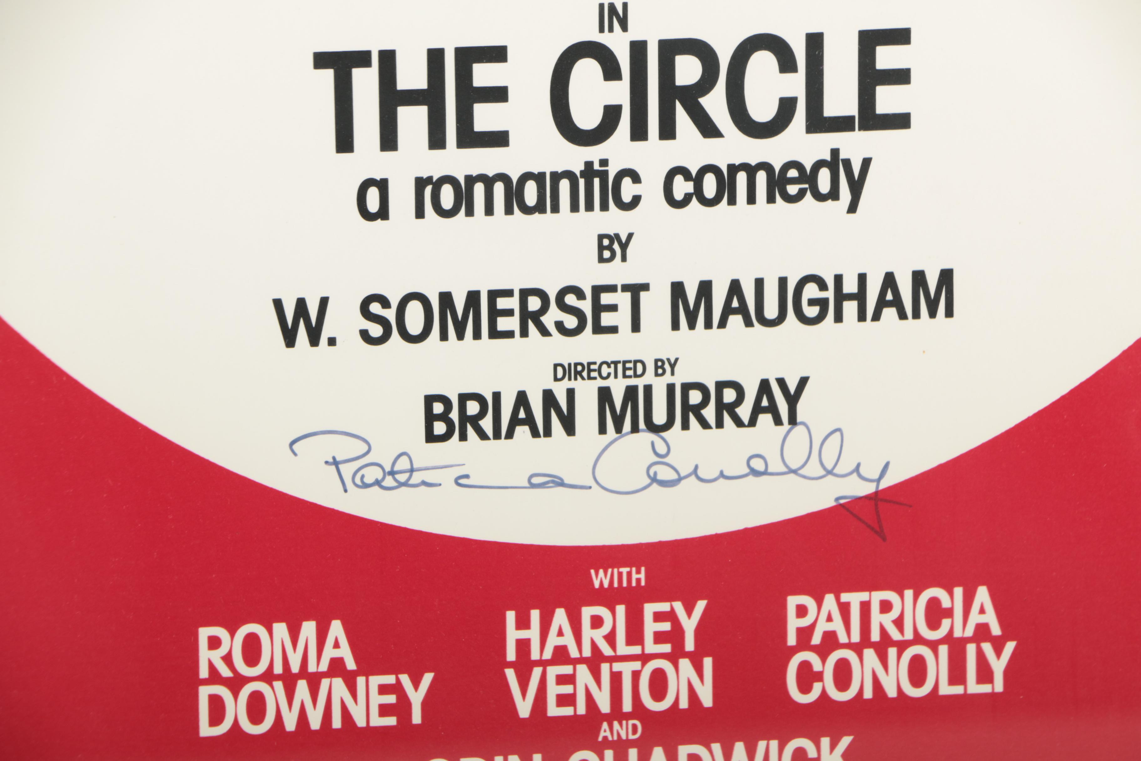 Autographed "The Circle" Pre-Broadway Engagement Theatre Poster