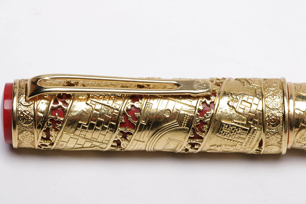Omas 3,000th Anniversary of Jerusalem Pattern 18kt Gold Pen