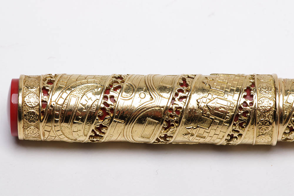 Omas 3,000th Anniversary of Jerusalem Pattern 18kt Gold Pen