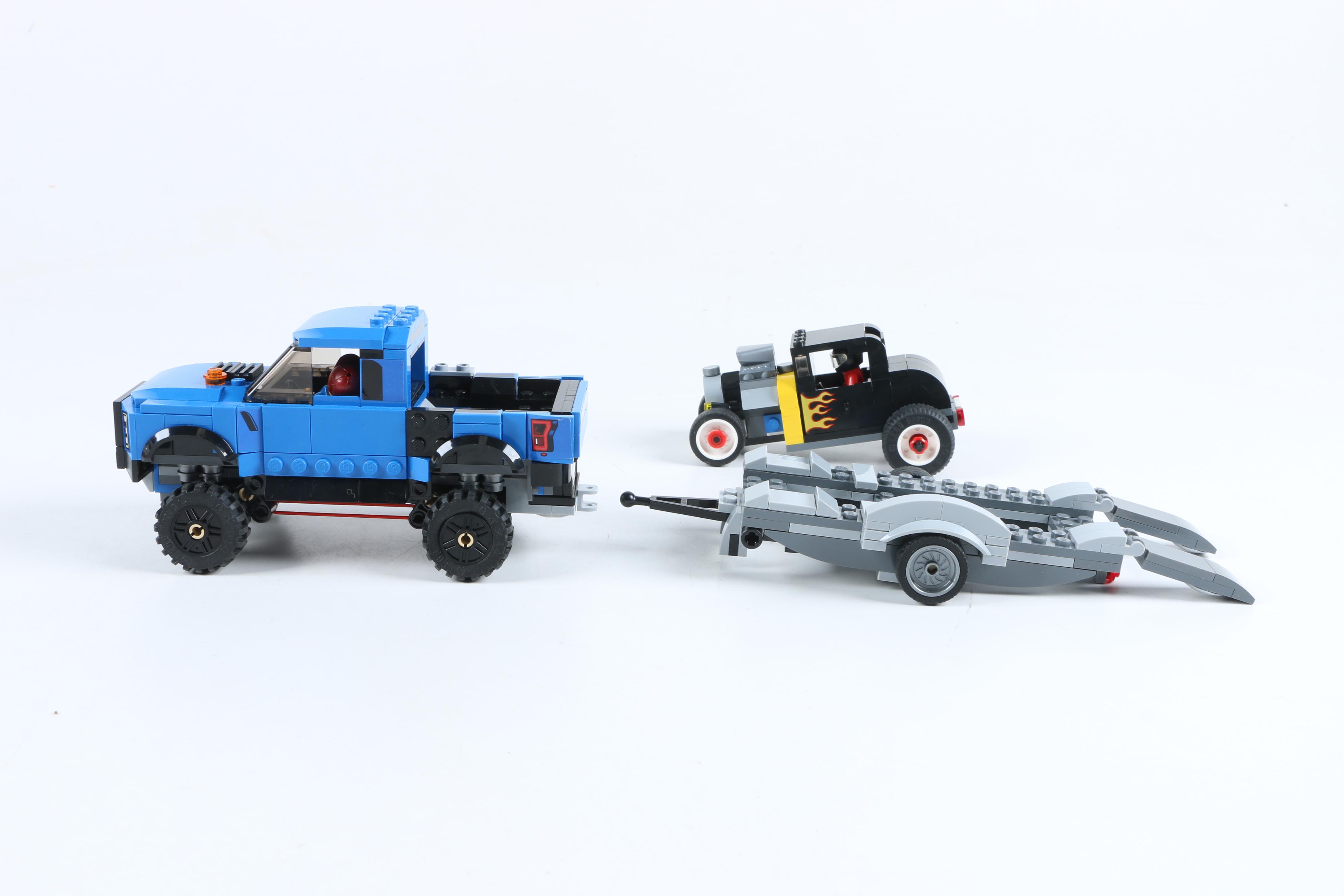 Assorted Lego Towing Vehicles, including Ford, Pickup and Semi