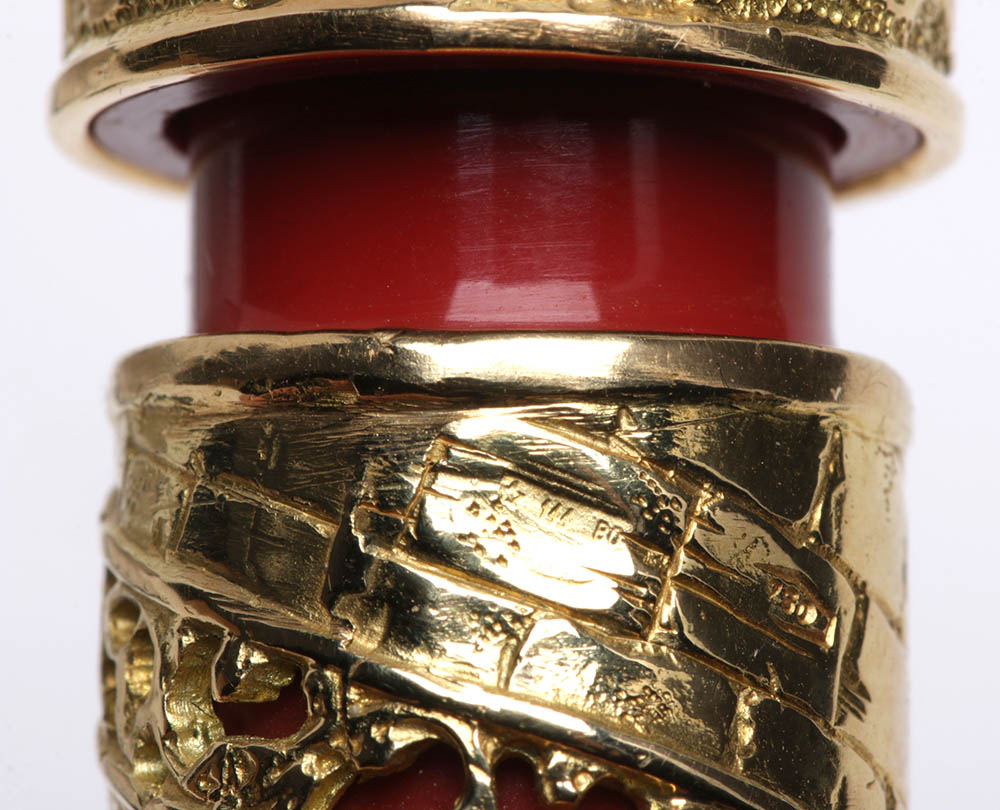 Omas 3,000th Anniversary of Jerusalem Pattern 18kt Gold Pen