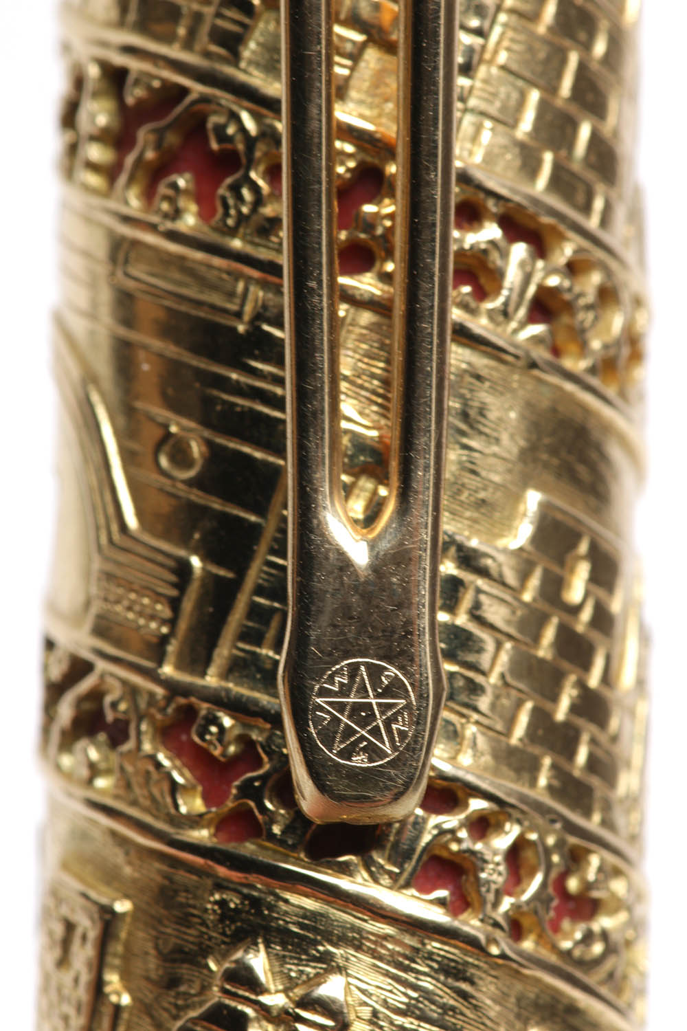 Omas 3,000th Anniversary of Jerusalem Pattern 18kt Gold Pen
