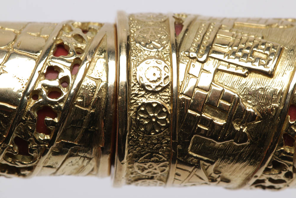 Omas 3,000th Anniversary of Jerusalem Pattern 18kt Gold Pen