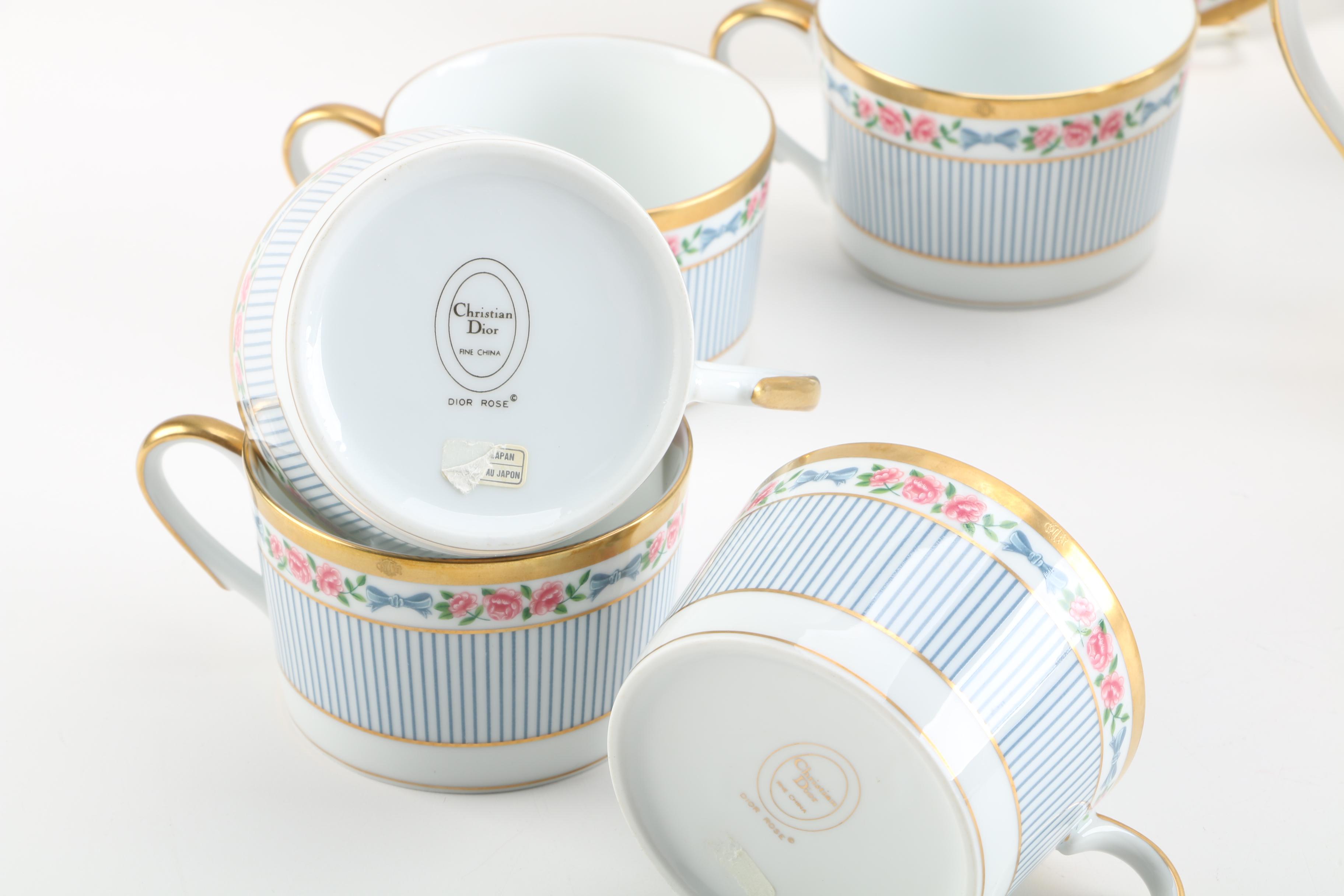 Christian Dior "Dior Rose" Tea Set, Circa 1991-1999