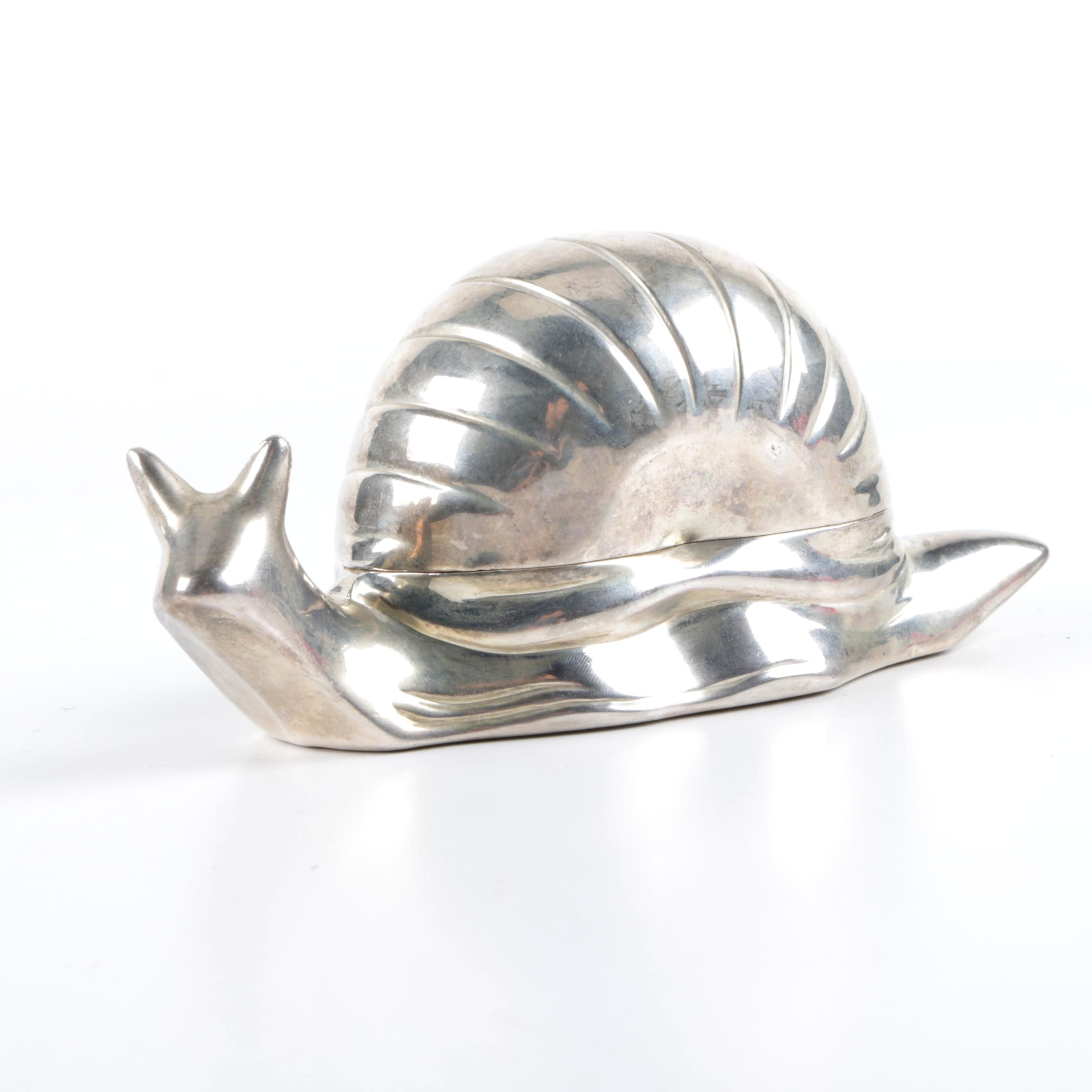Zinc Snail Shaped Vanity Box
