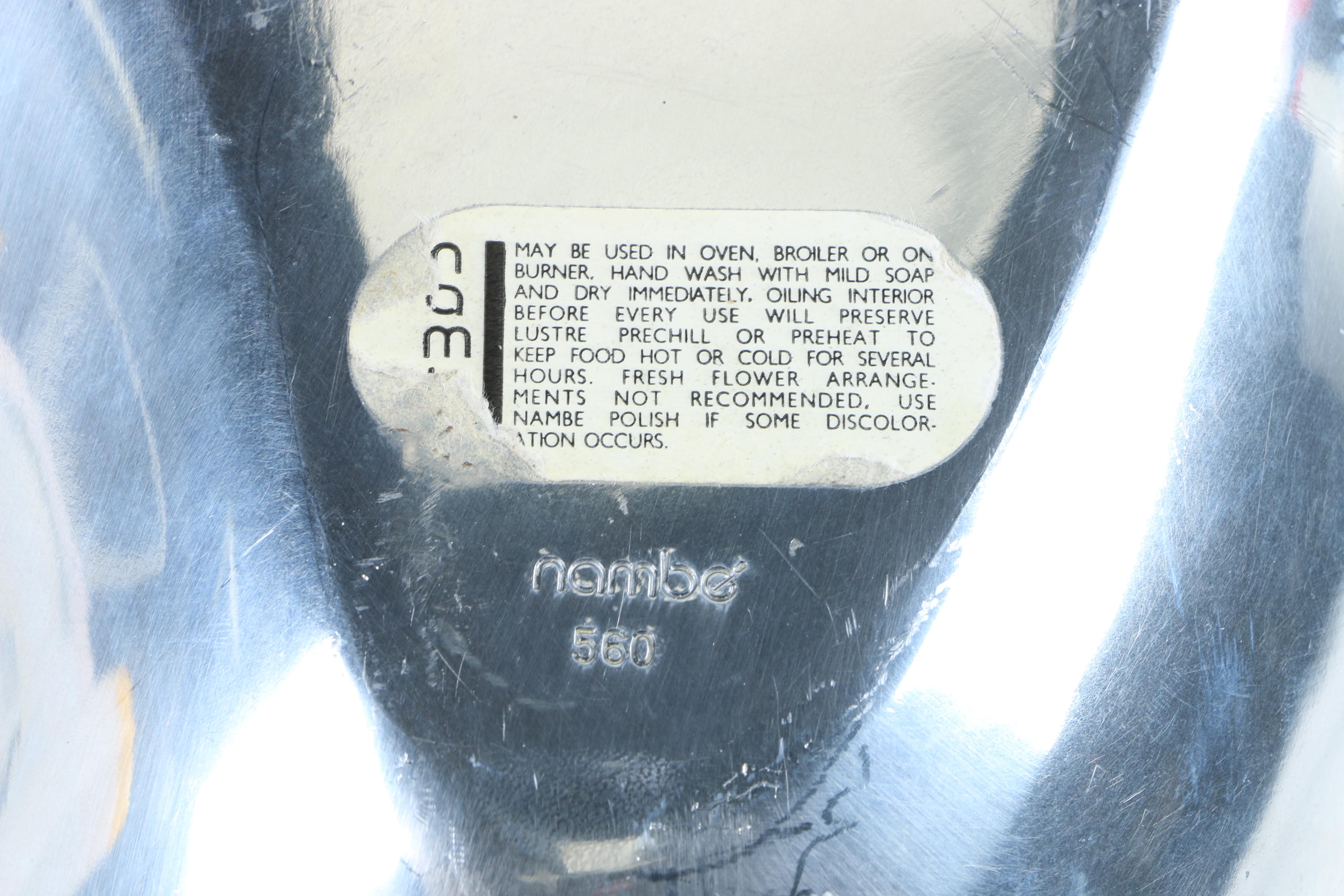 Nambé "Dharma" Metal Shrimp and Dip Server