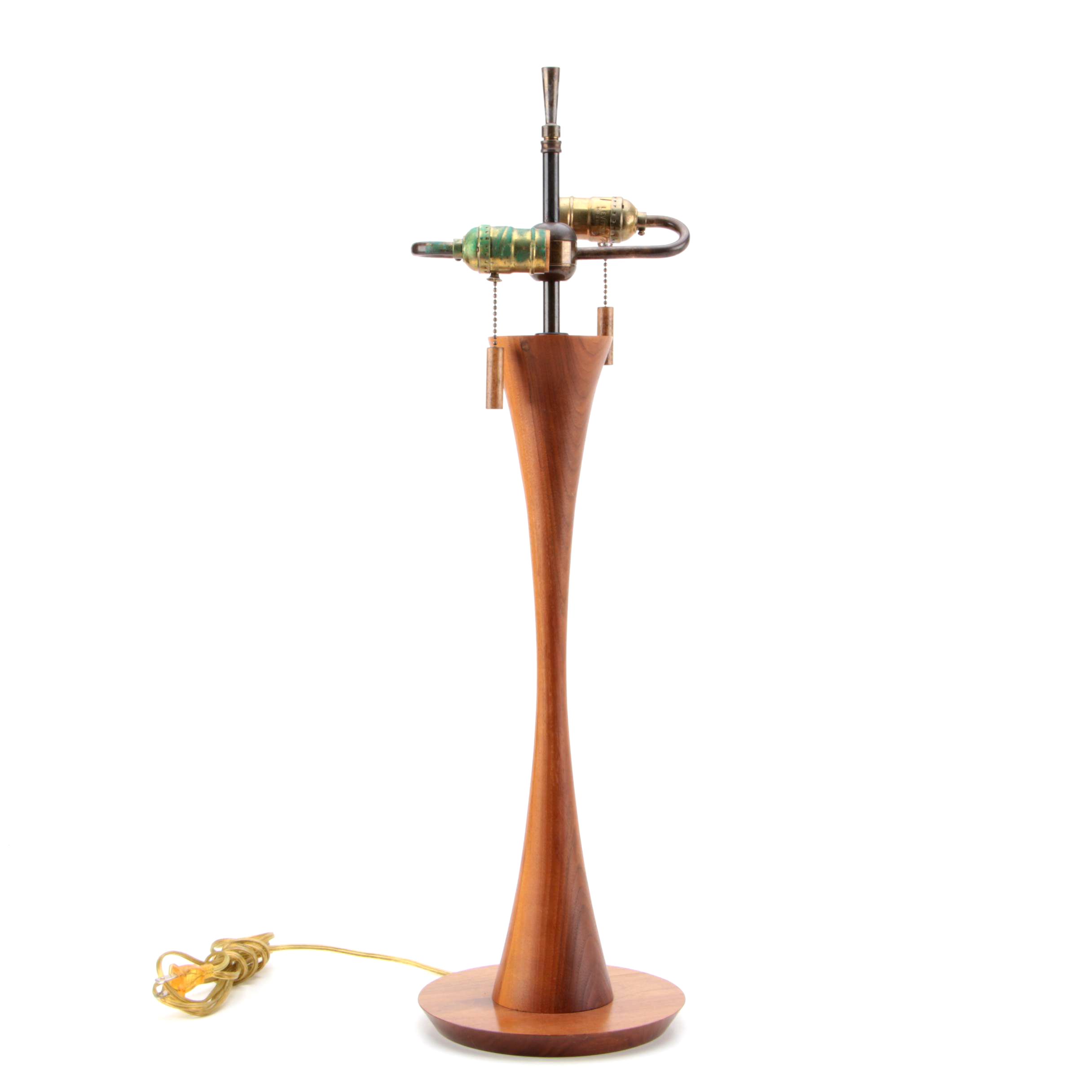 Mid Century Modern Teak Table Lamp