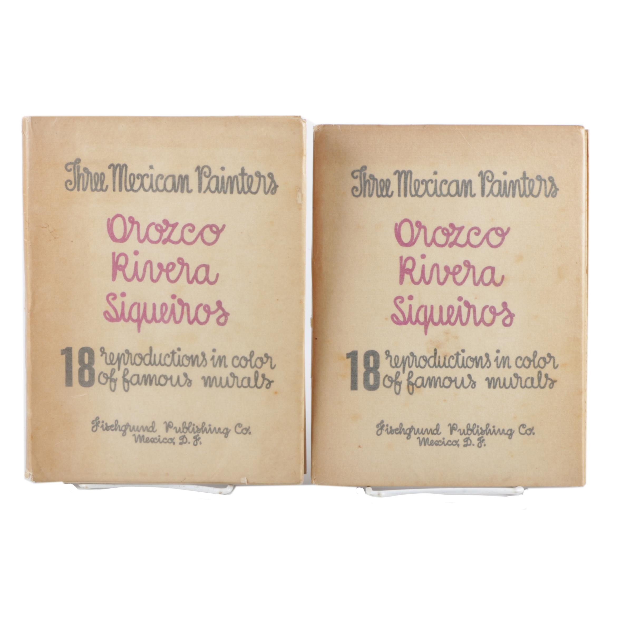 "Three Mexican Painters: Orozco, Rivera, Siqueiros" Color Reproduction Folios