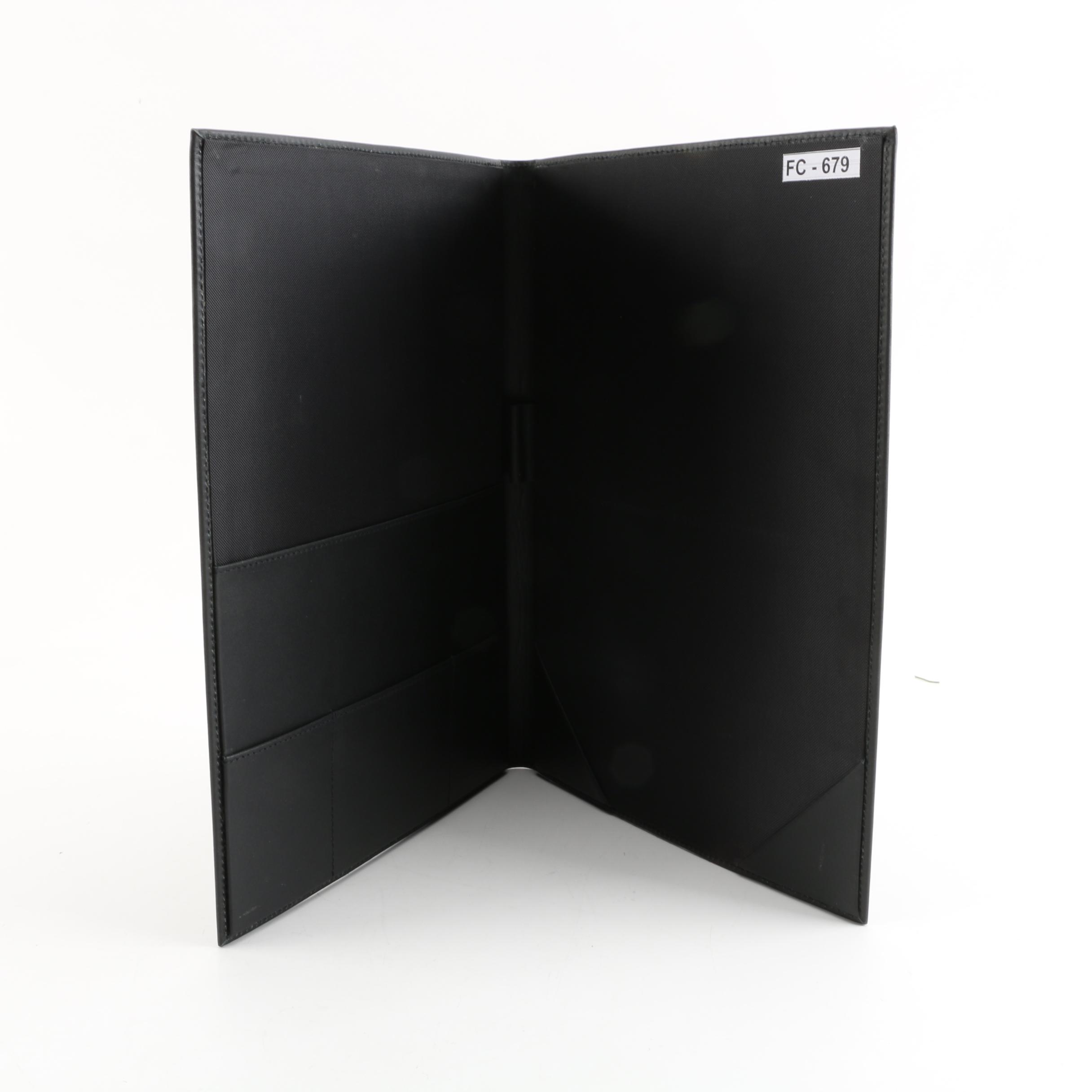 Group of "Tempo" Brand Folders and Binders in Faux Leather