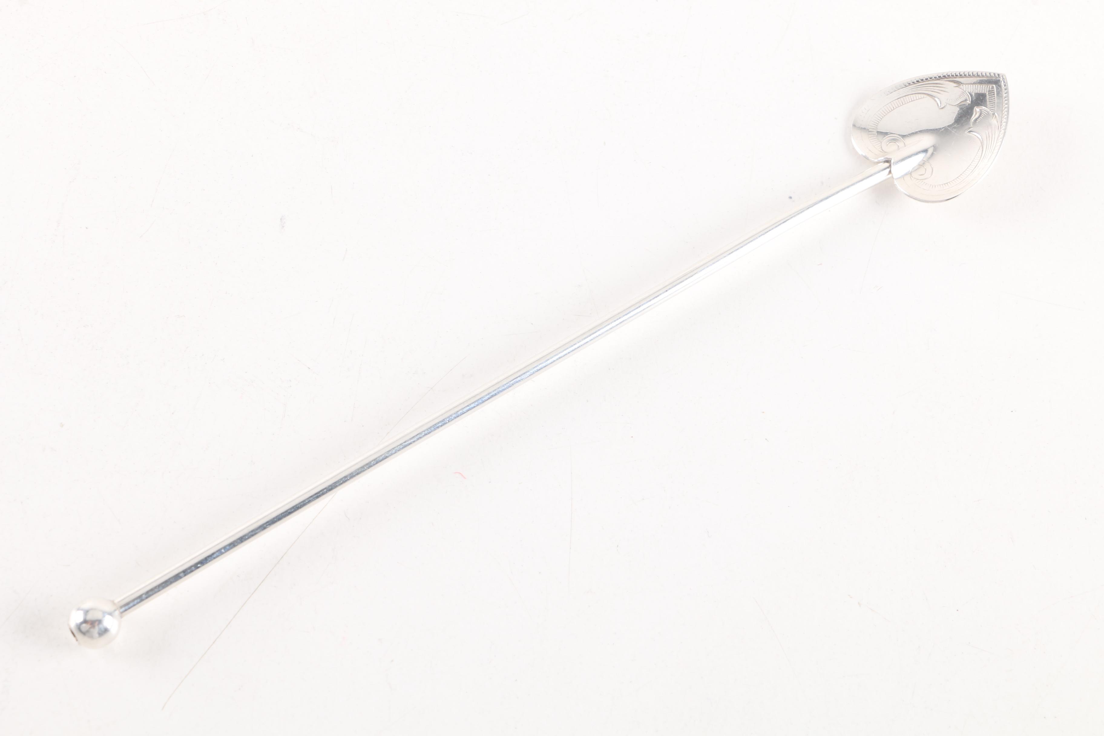 Sterling Silver Cocktail Stirring Straws