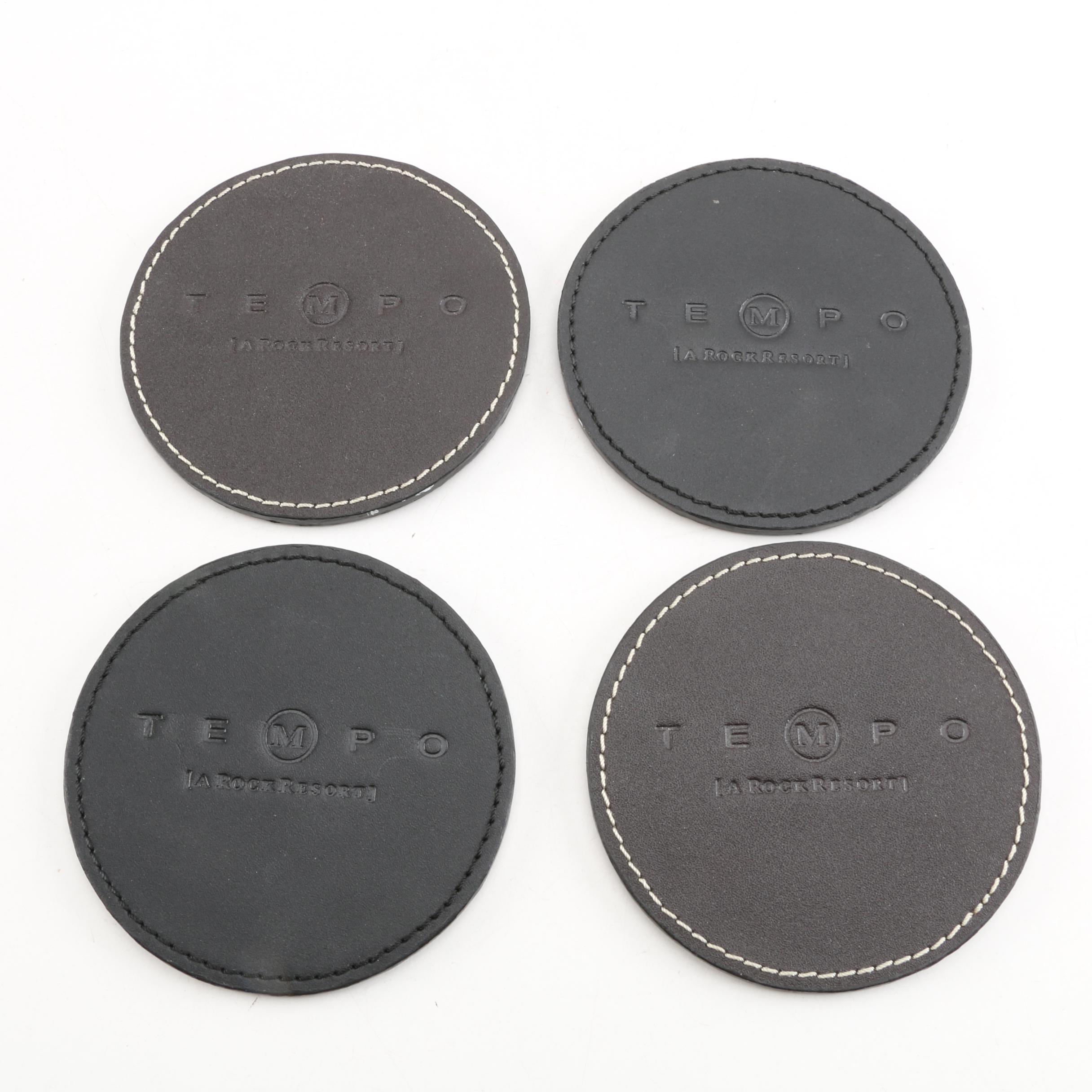 Group of "Tempo" Brand Folders and Binders in Faux Leather