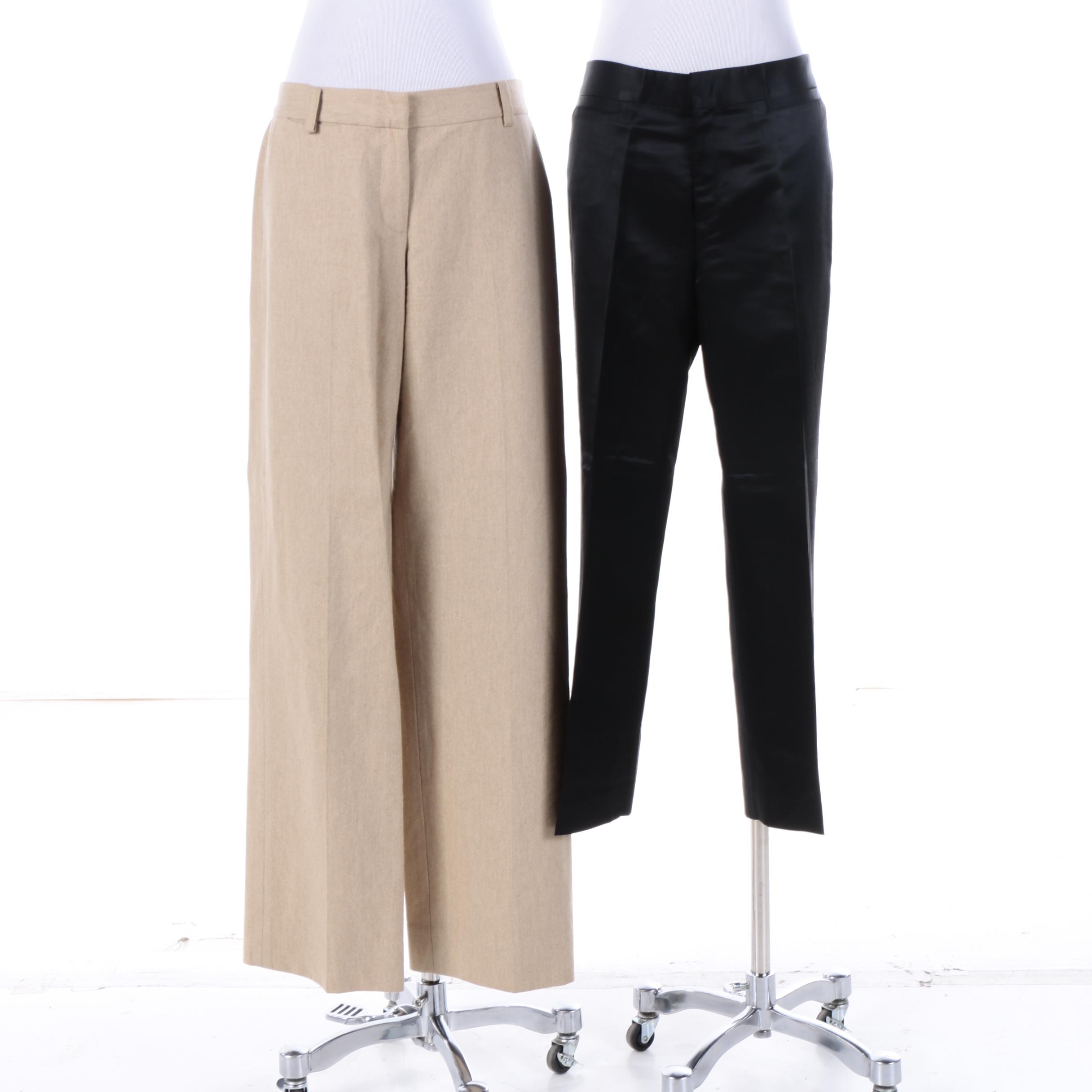 DKNY Cashmere Blend Pants and Banana Republic Silk Pants