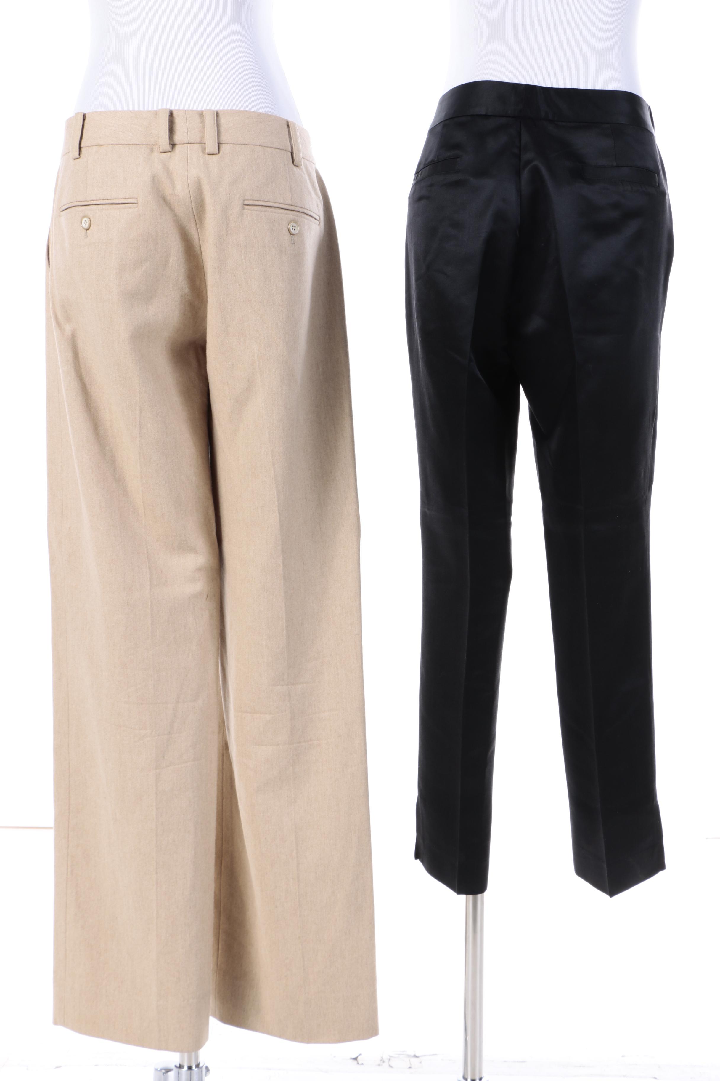 DKNY Cashmere Blend Pants and Banana Republic Silk Pants