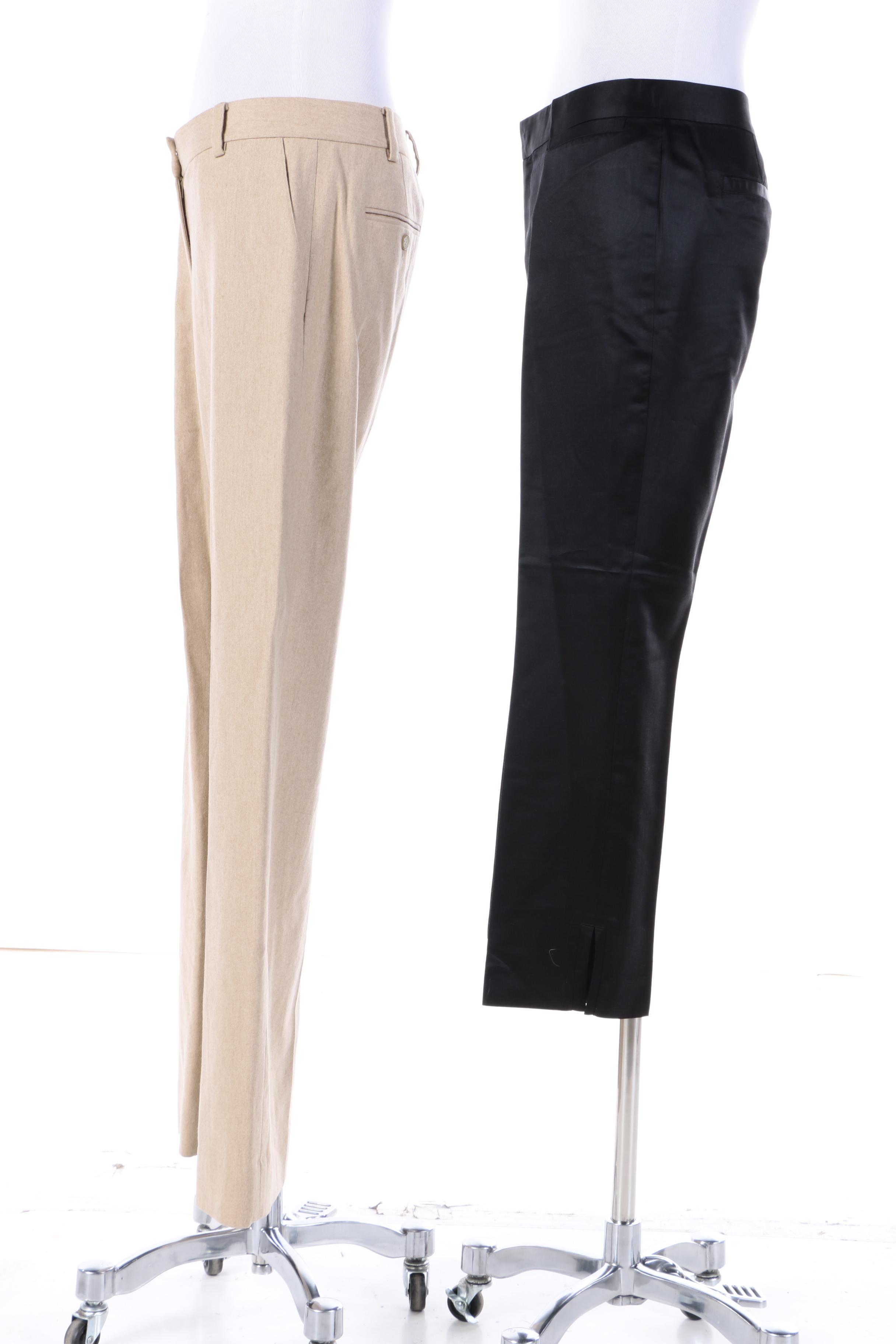 DKNY Cashmere Blend Pants and Banana Republic Silk Pants