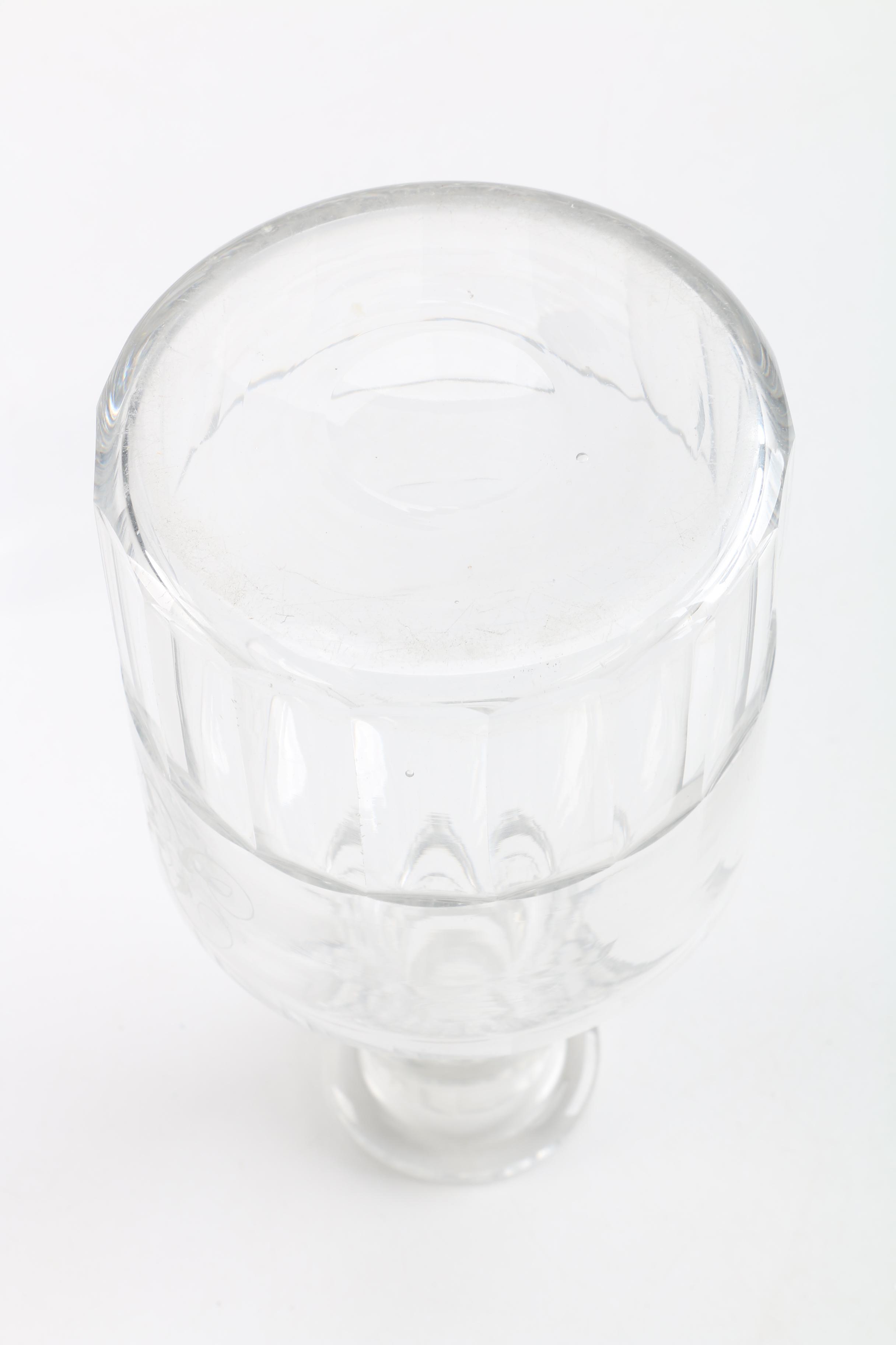 Antique Hand-Blown Anglo-Irish Georgian Glass Decanters