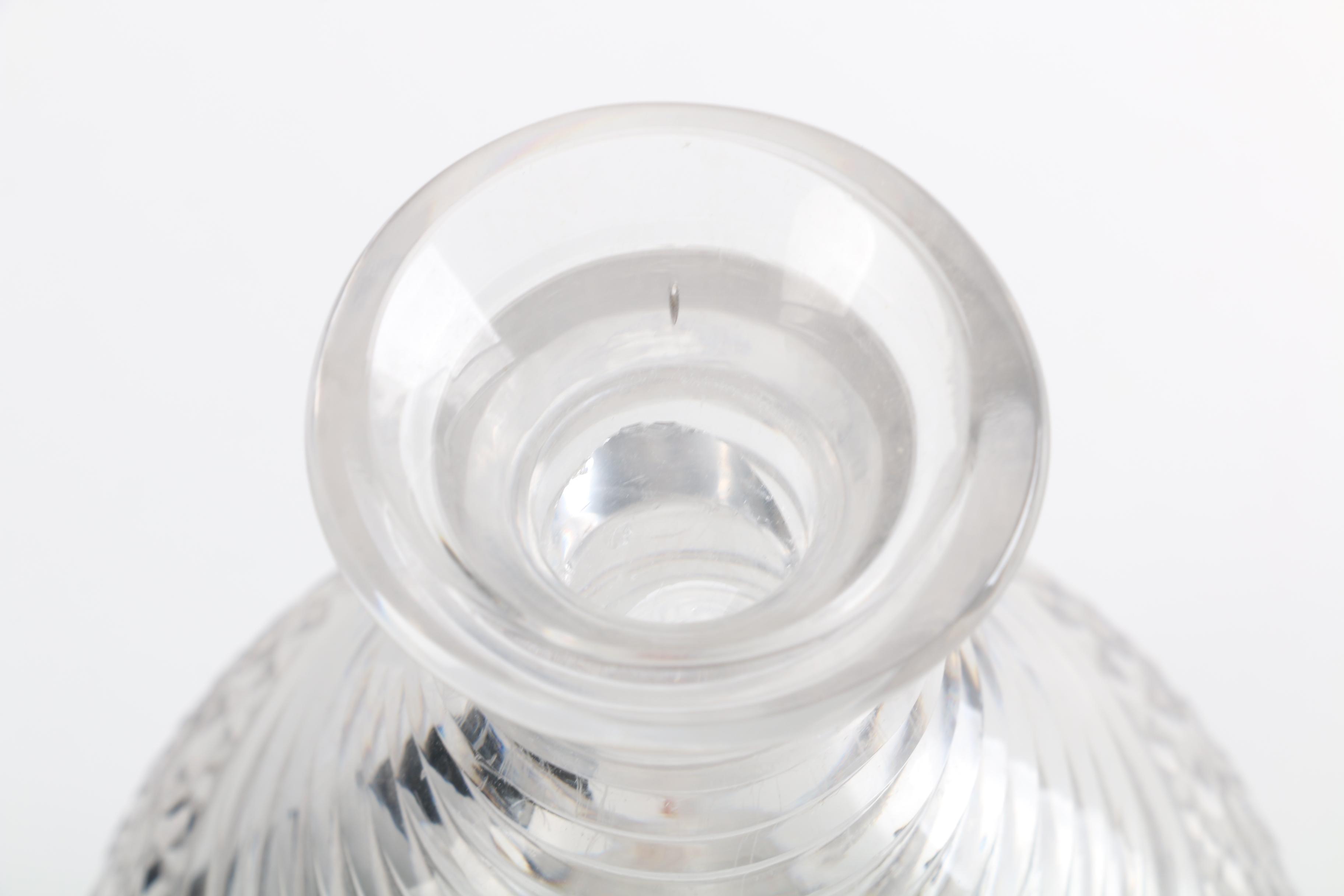 Antique Hand-Blown Anglo-Irish Georgian Glass Decanters