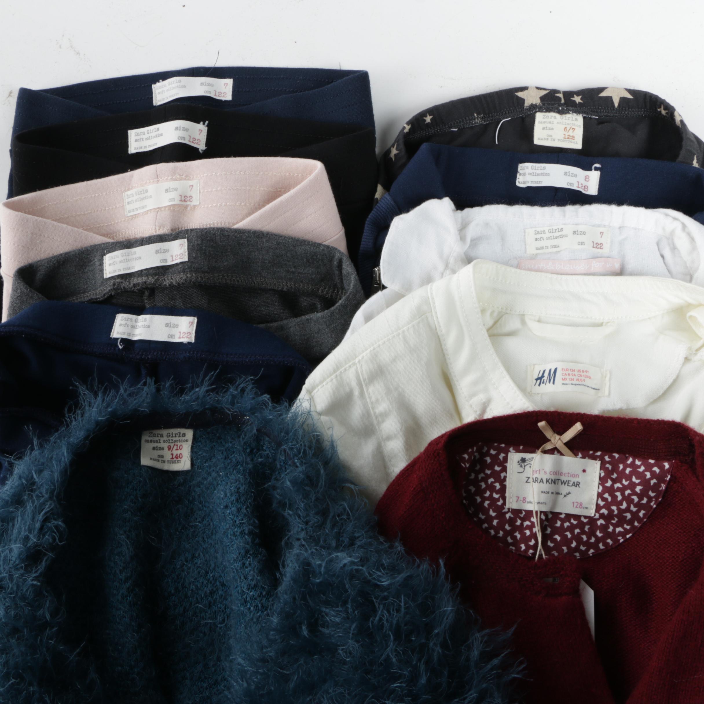 Girls' Separates Including H&M and Zara Girls