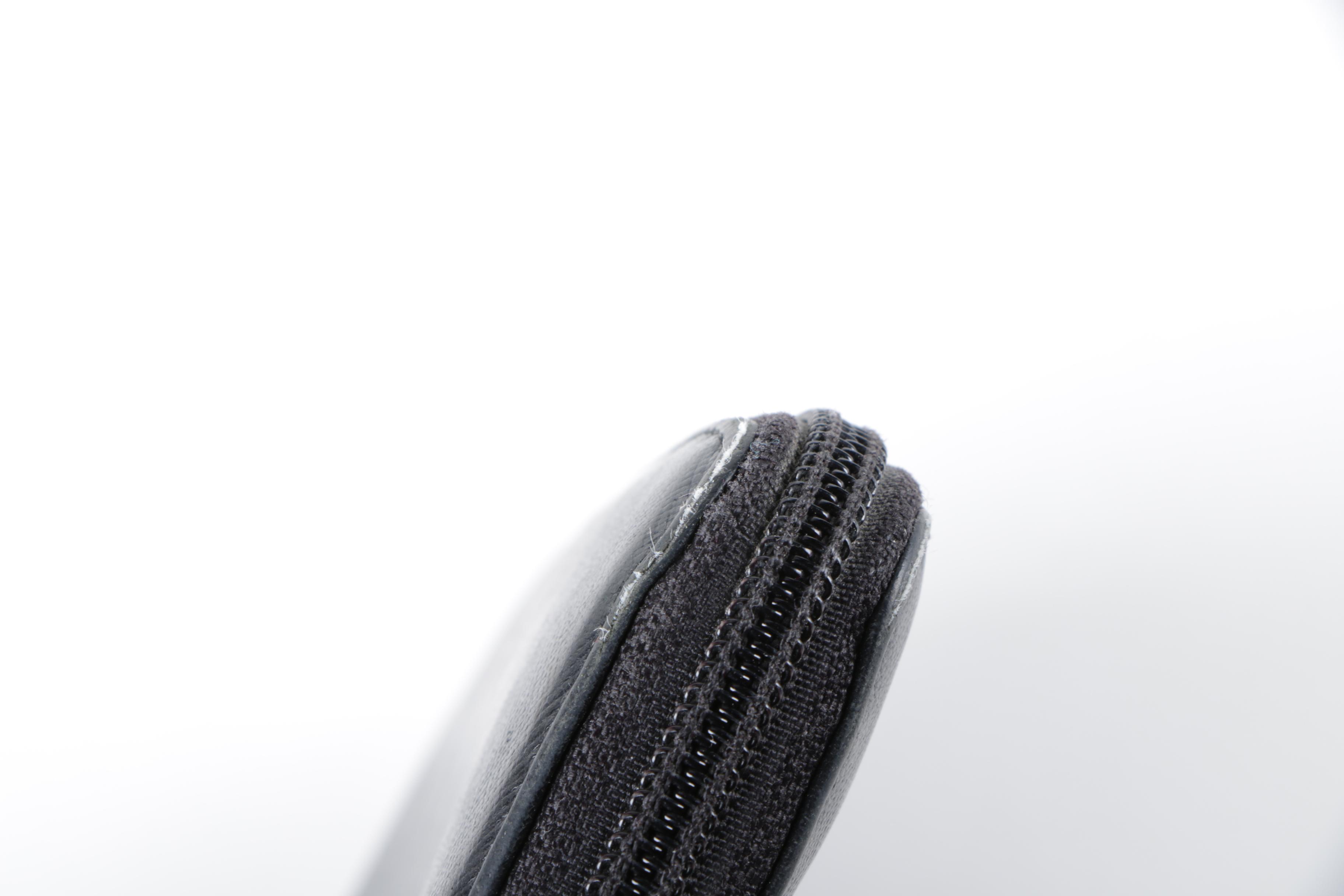 Prada Black Saffiano Leather Zip-Around Wallet