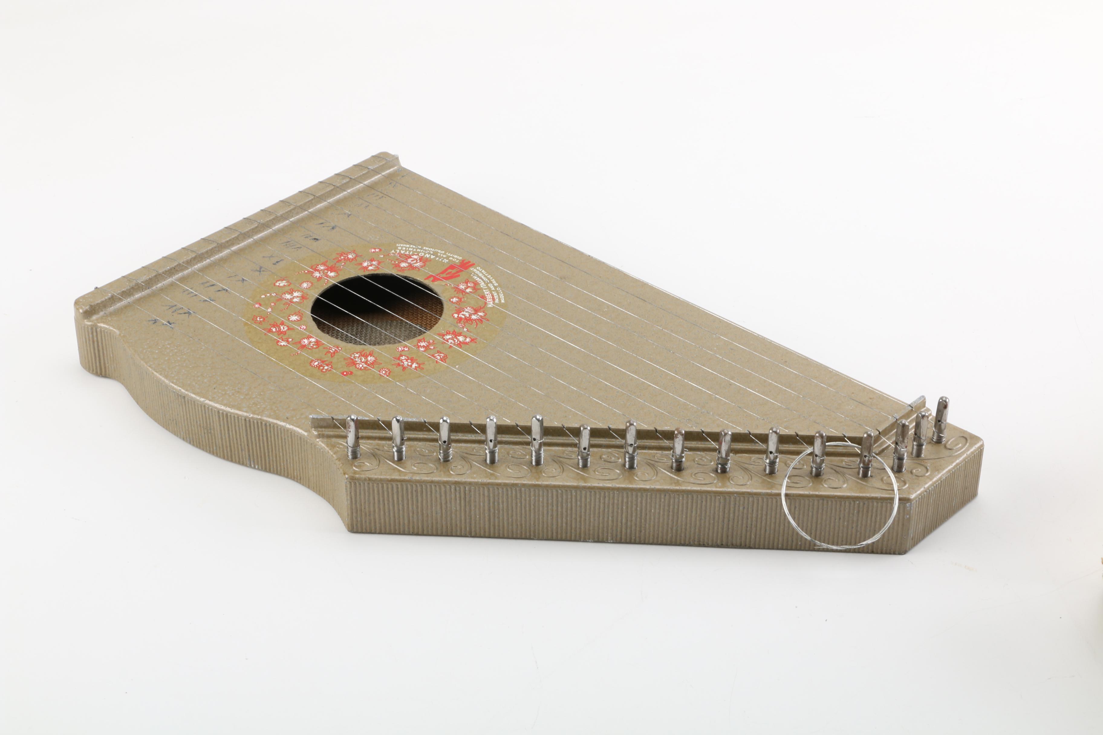 Vintage Jr. Zither La Cetra Magica Deluxe by Harbert Italiana Milano