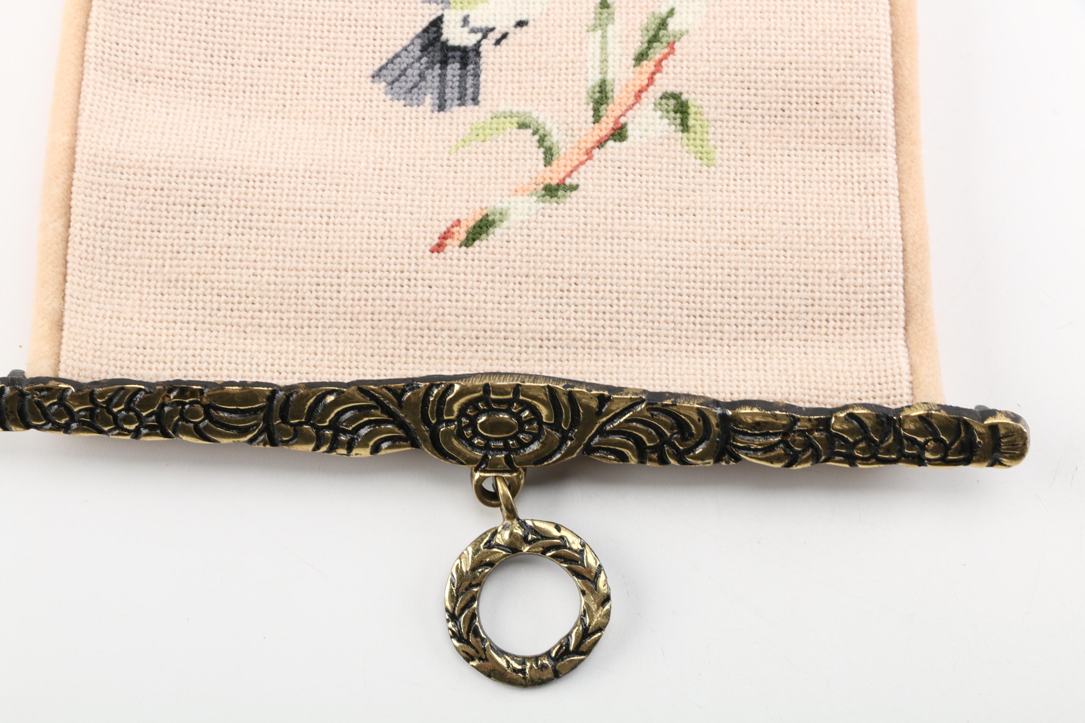 Flora and Fauna Themed Pillow and Bell Pull Tapestry