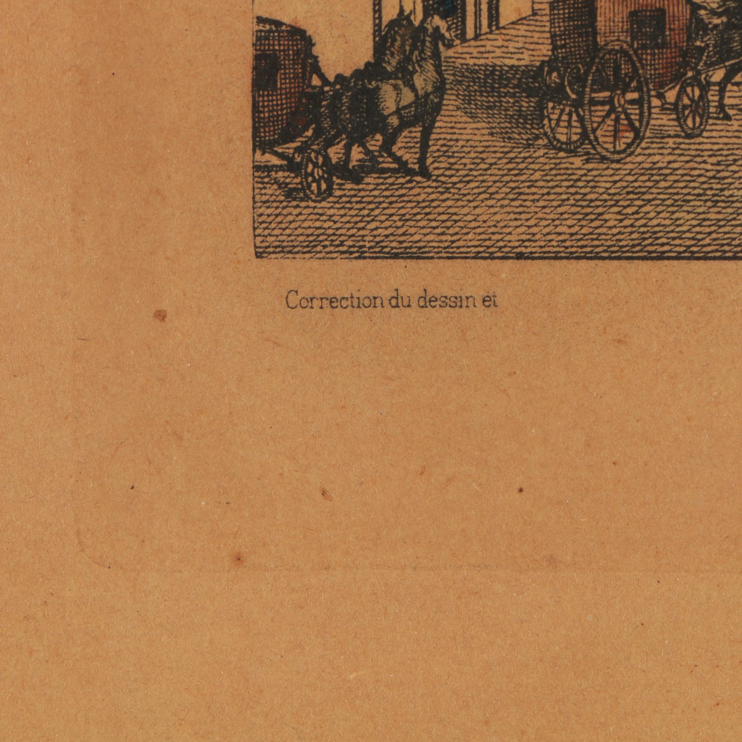 Antique Engravings of Rome's Obelisk of Montecitorio and Palazzo Farnese