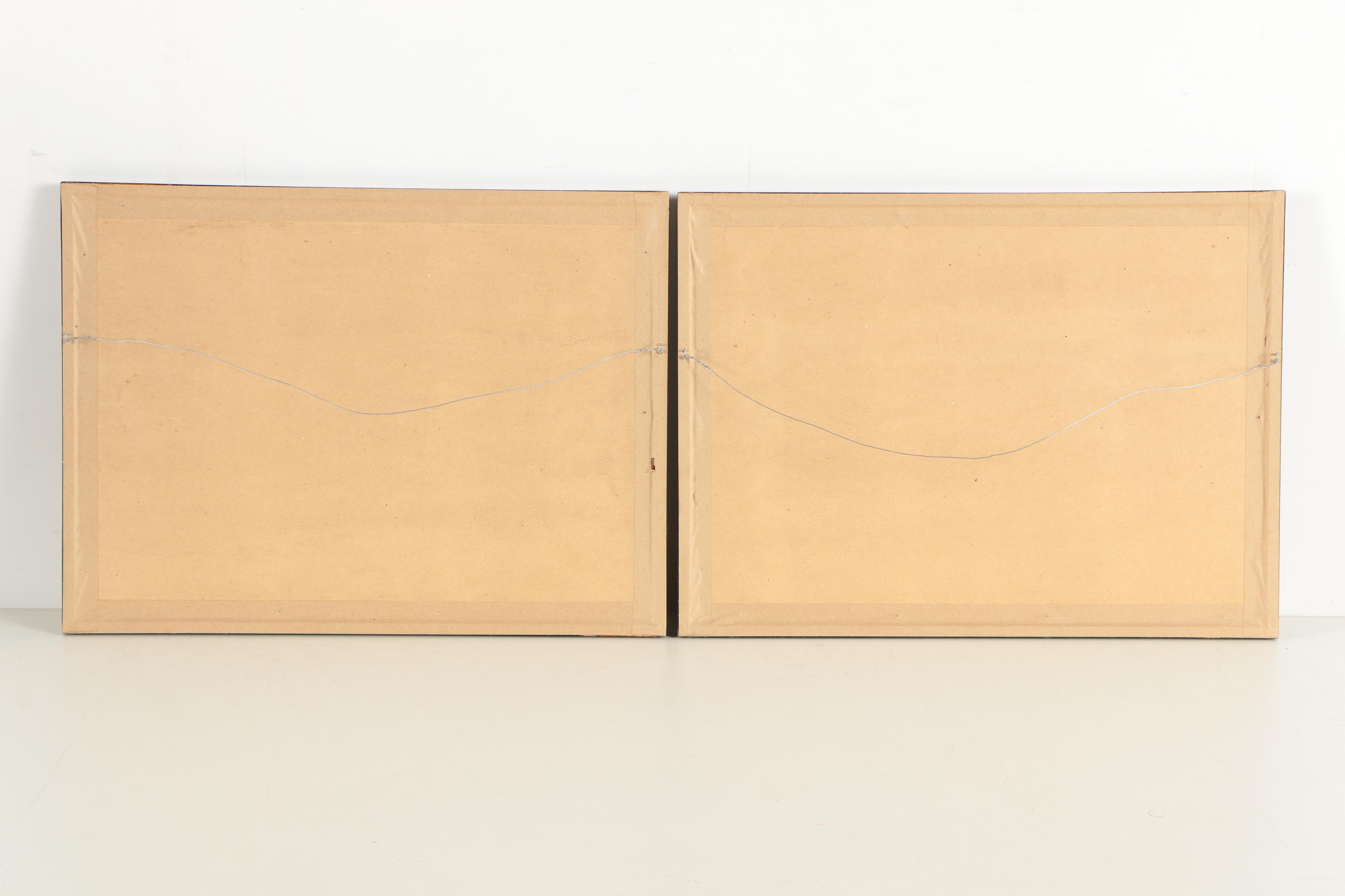 Antique Engravings of Rome's Obelisk of Montecitorio and Palazzo Farnese