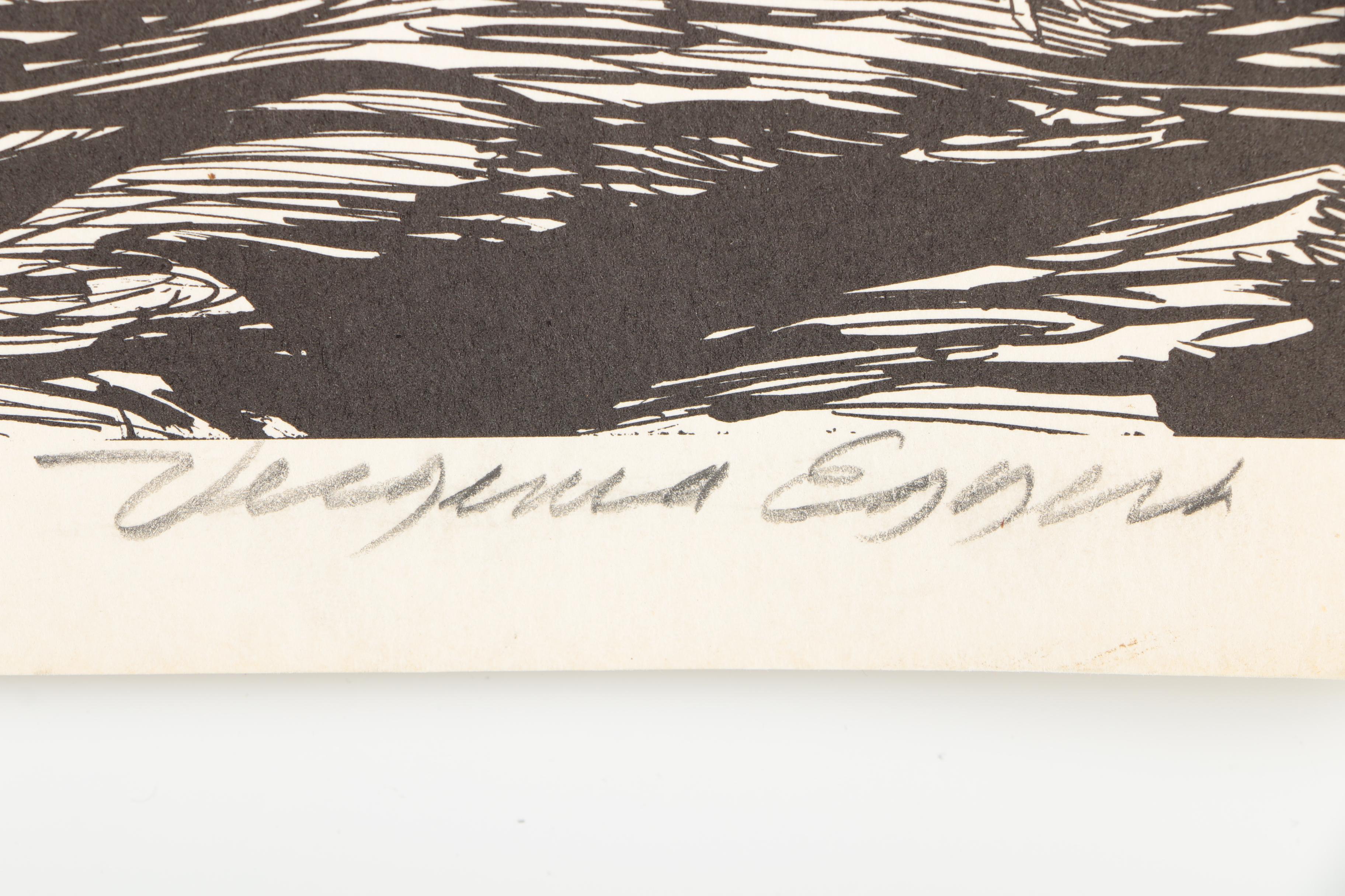 Lithographs Including Virginia Eggert's "Salmon Troller"