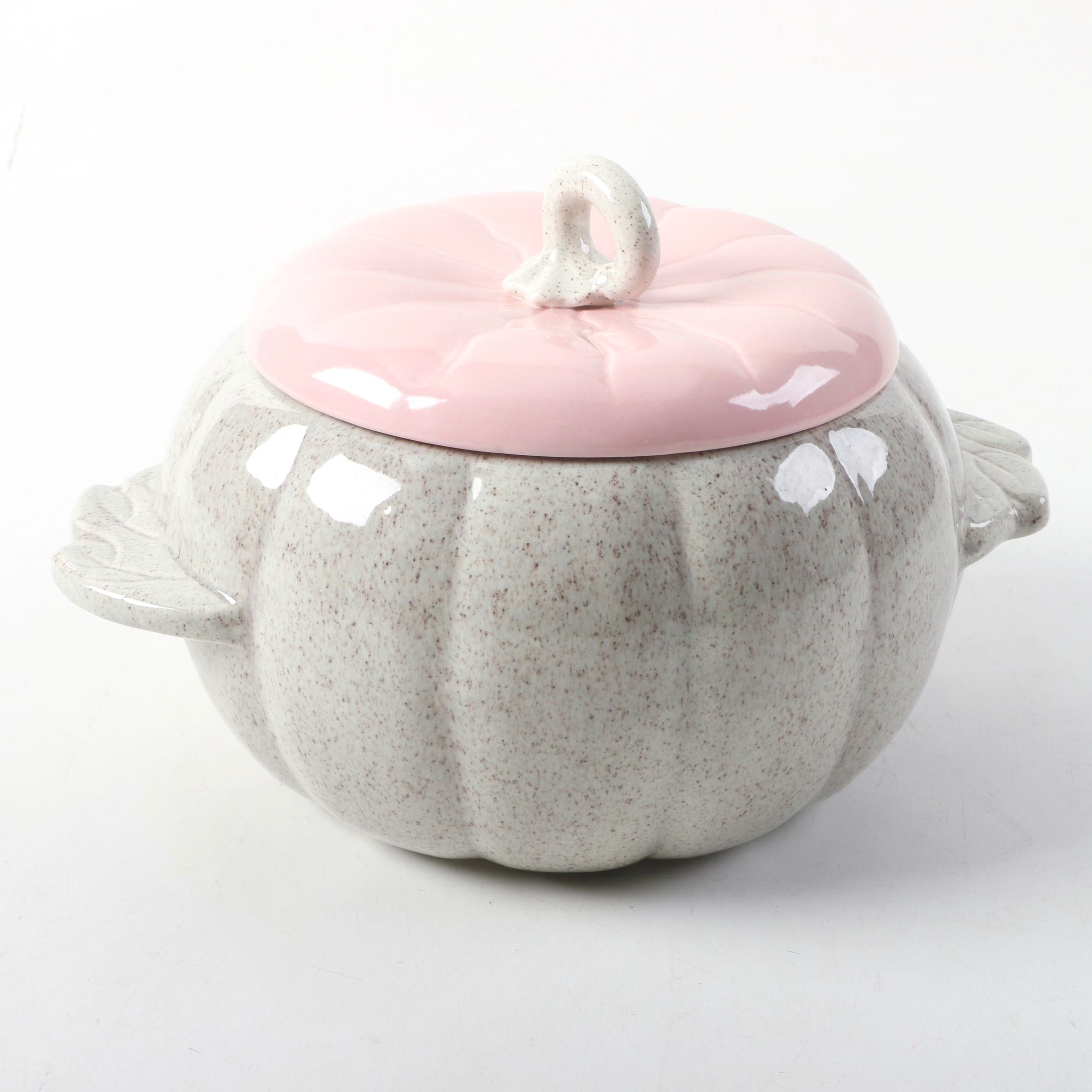 Hoenig Pottery Covered Pumpkin Covered Bowl