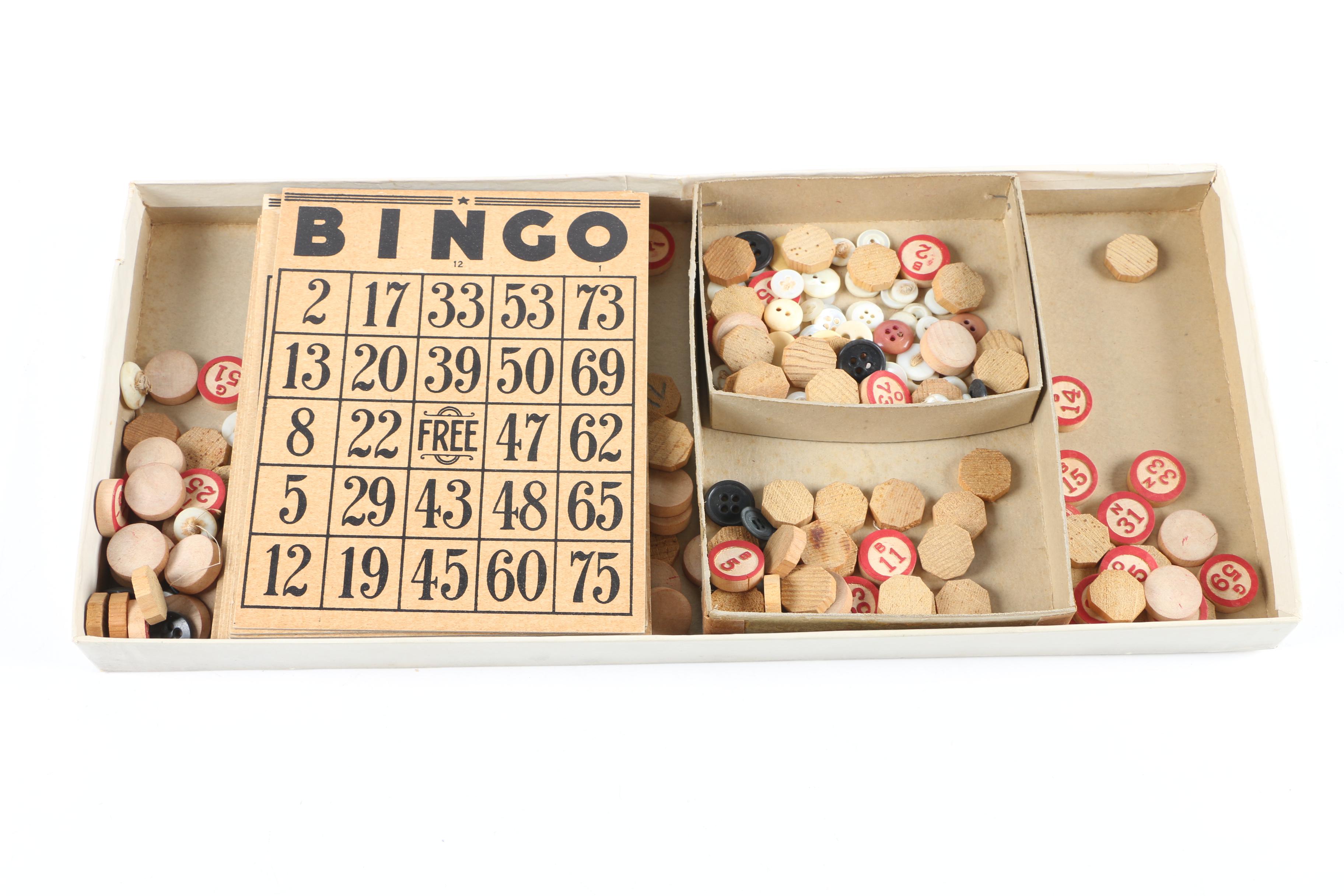 Vintage Jacks, Bingo, and Tambourine