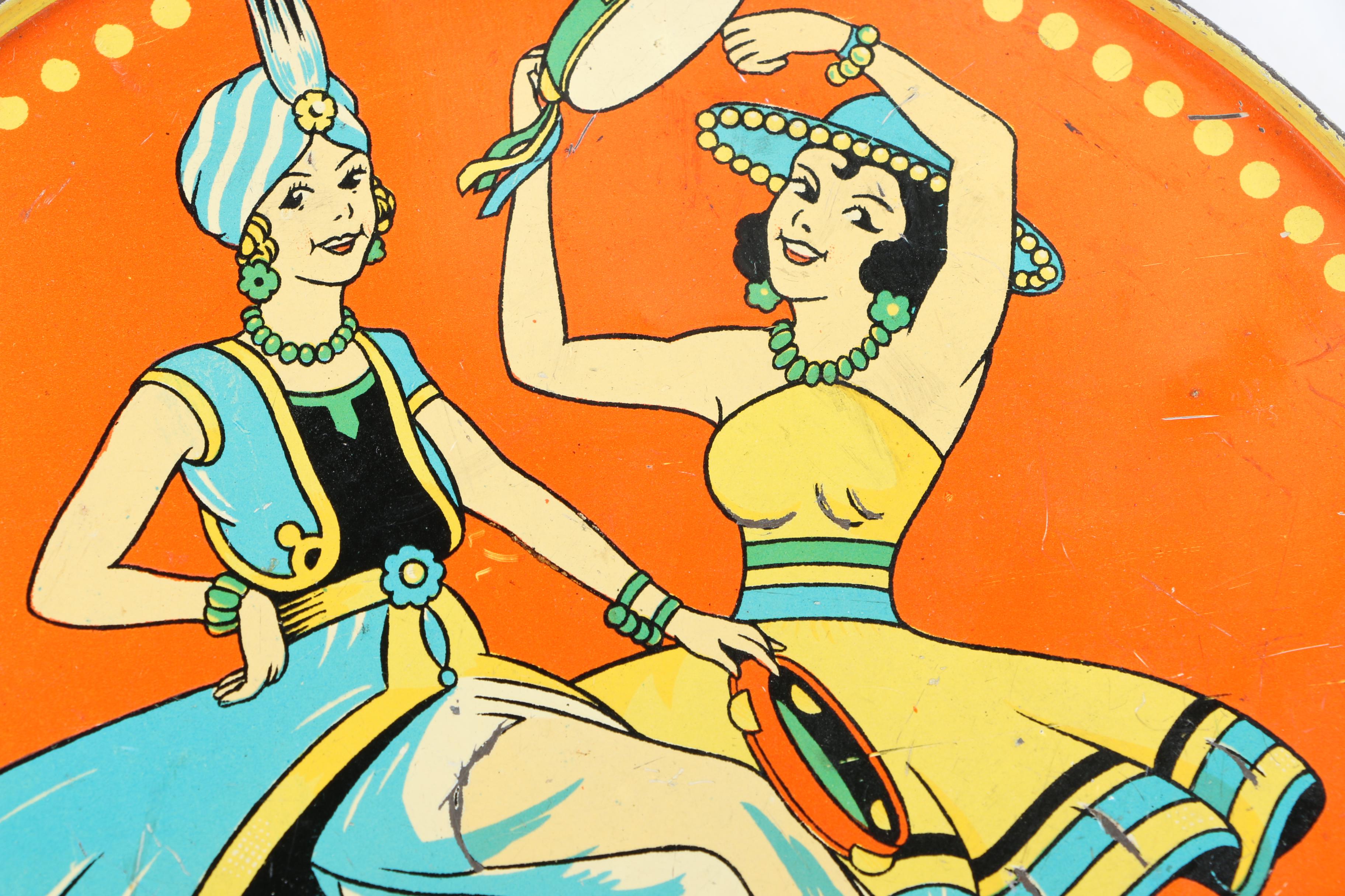 Vintage Jacks, Bingo, and Tambourine