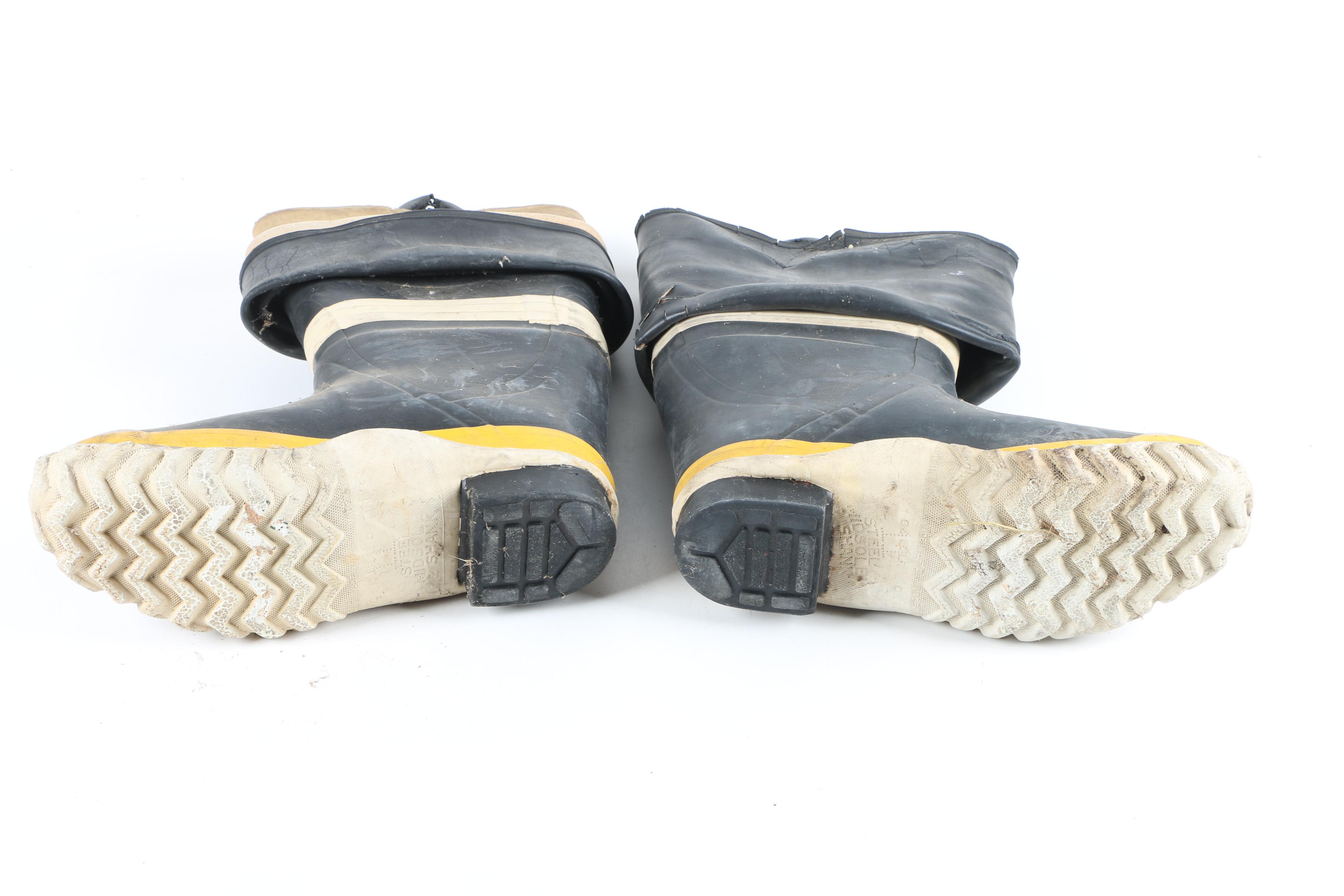 Vintage Fireman's Hat And Boots