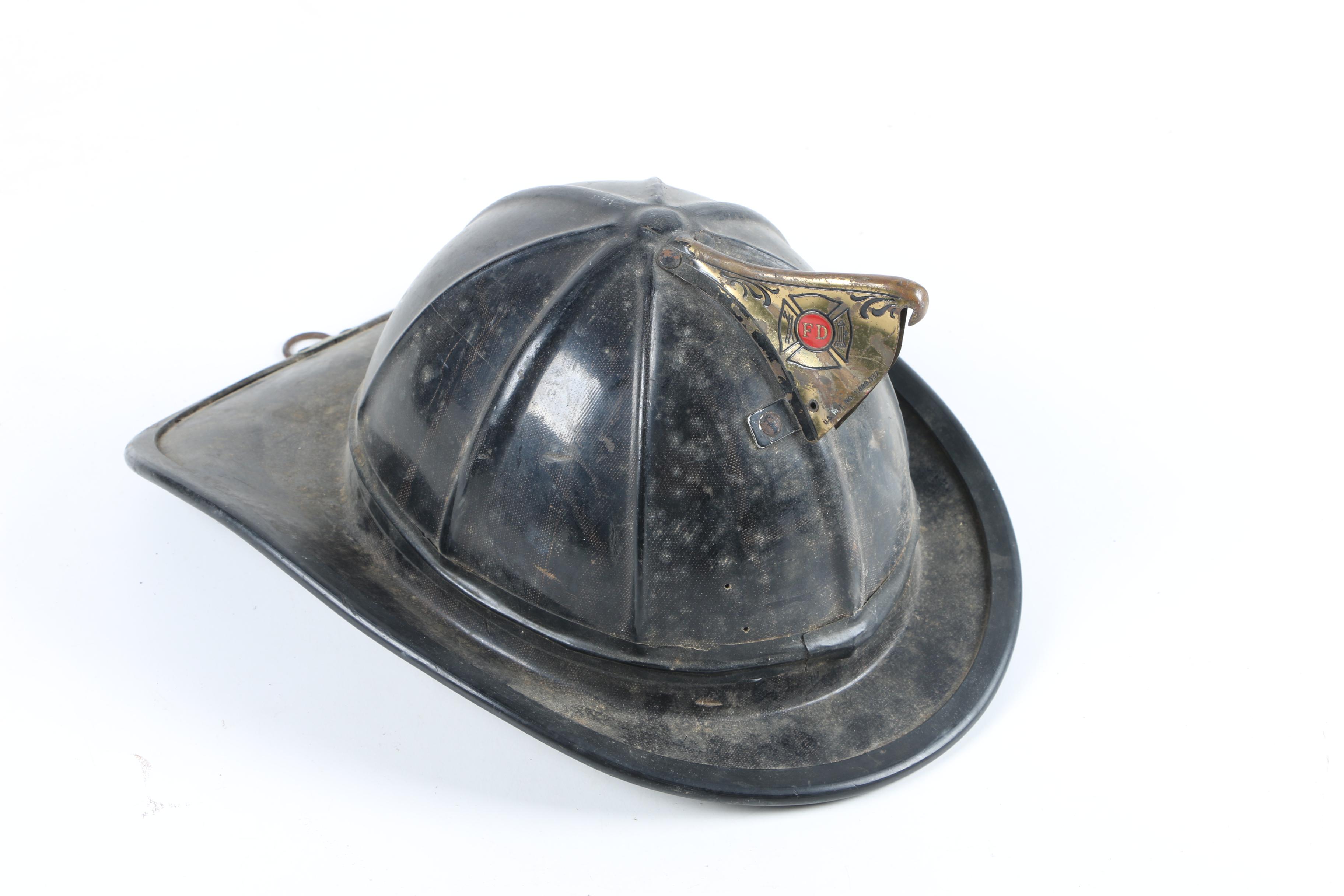 Vintage Fireman's Hat And Boots