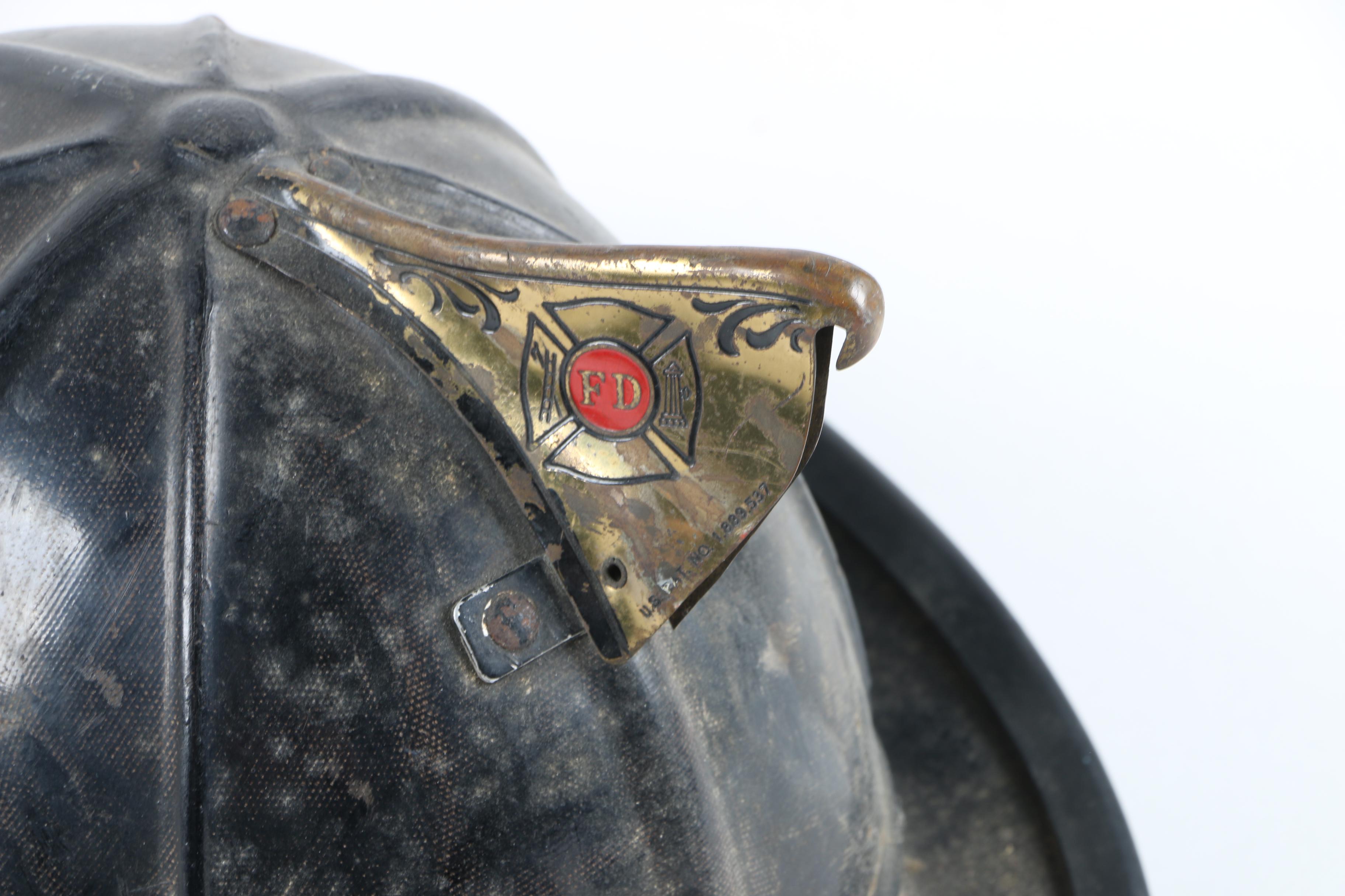 Vintage Fireman's Hat And Boots