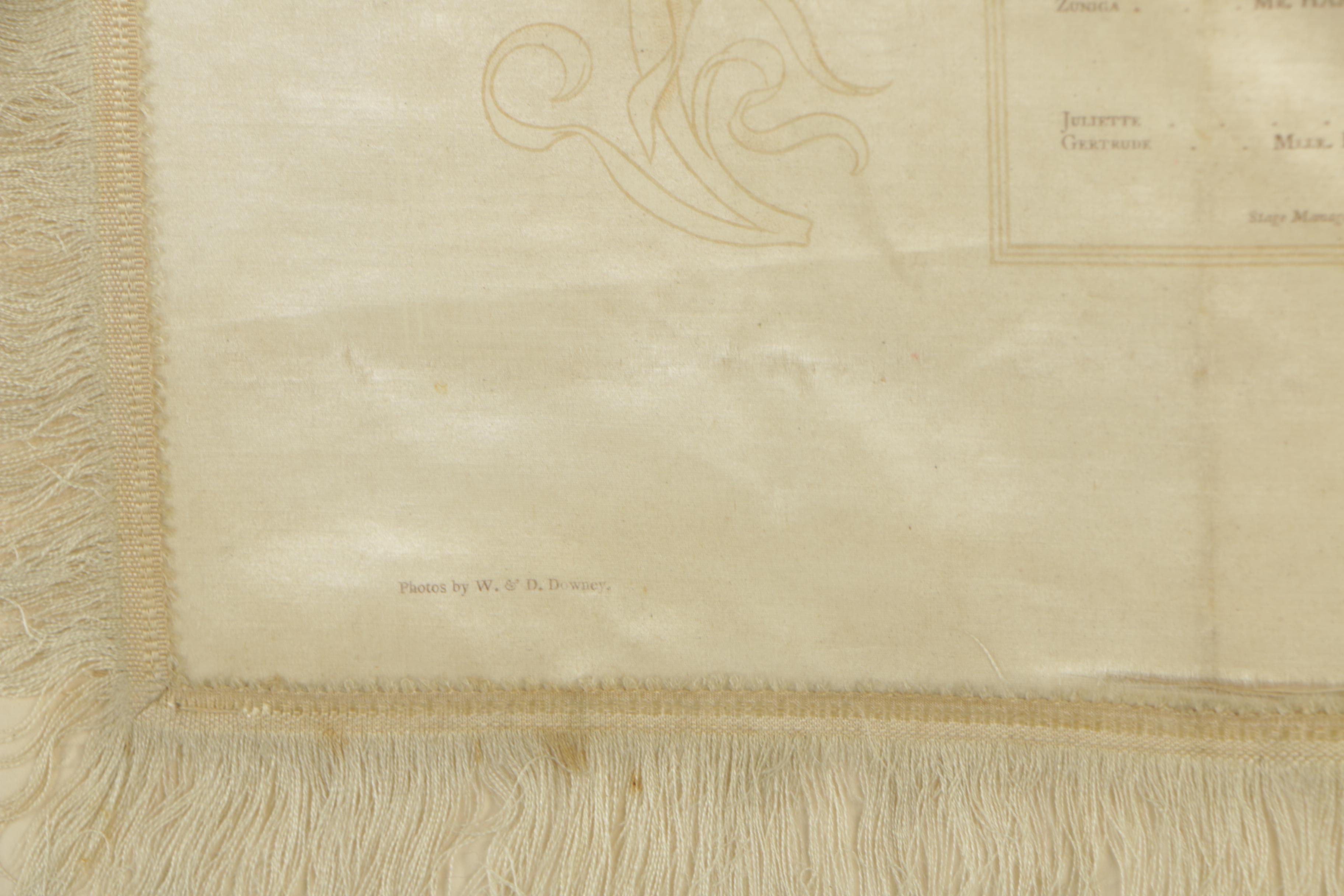 1903 Royal Opera House Commemorative Program on Silk