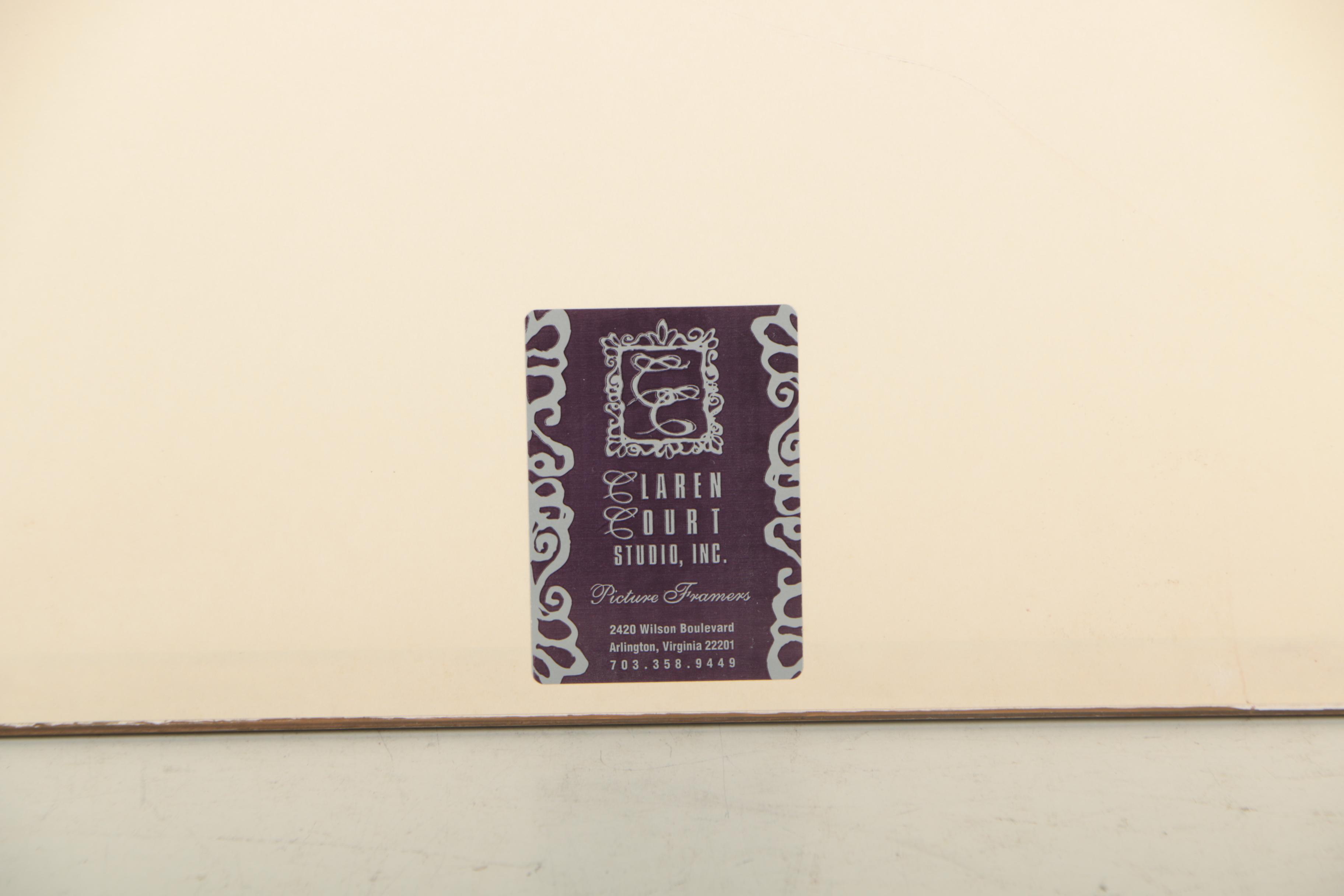 Hand-Colored Botanical Etchings "Water Bitter Nut Hickory" and "Red Bay"