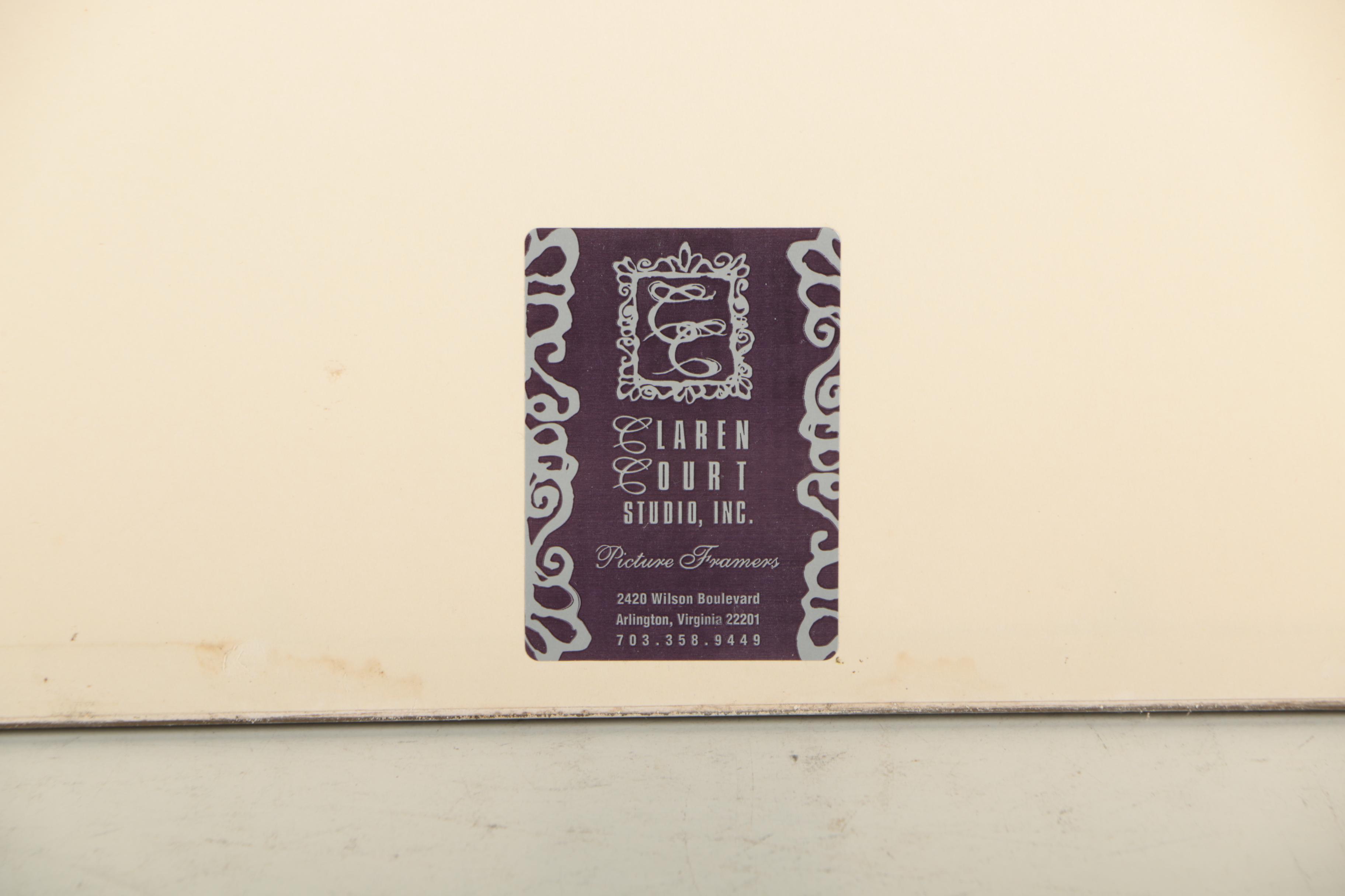 Hand-Colored Botanical Etchings "Water Bitter Nut Hickory" and "Red Bay"