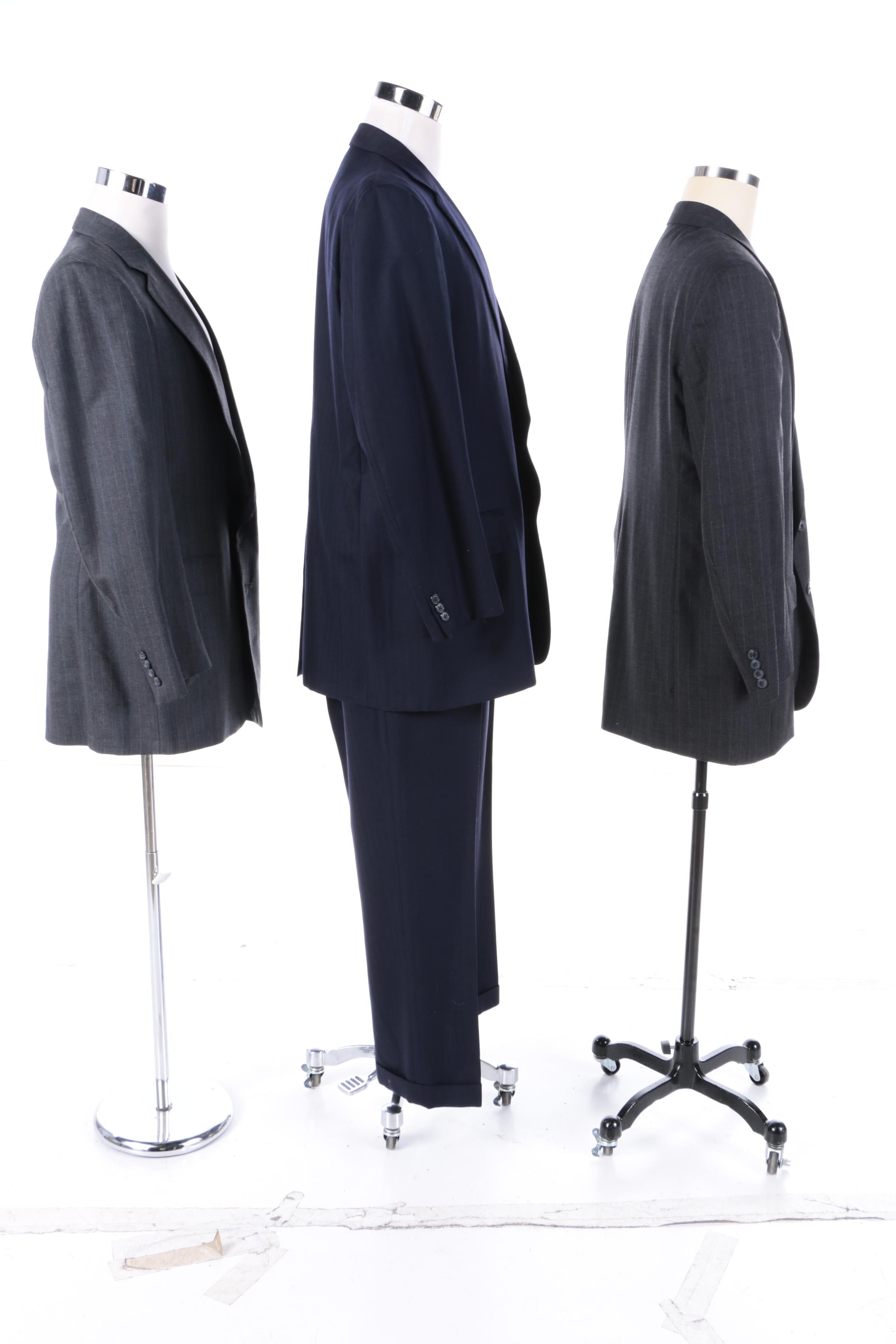 Men's Britches of Georgetowne Suit Jackets and J. Press Navy Blue Pant Suit