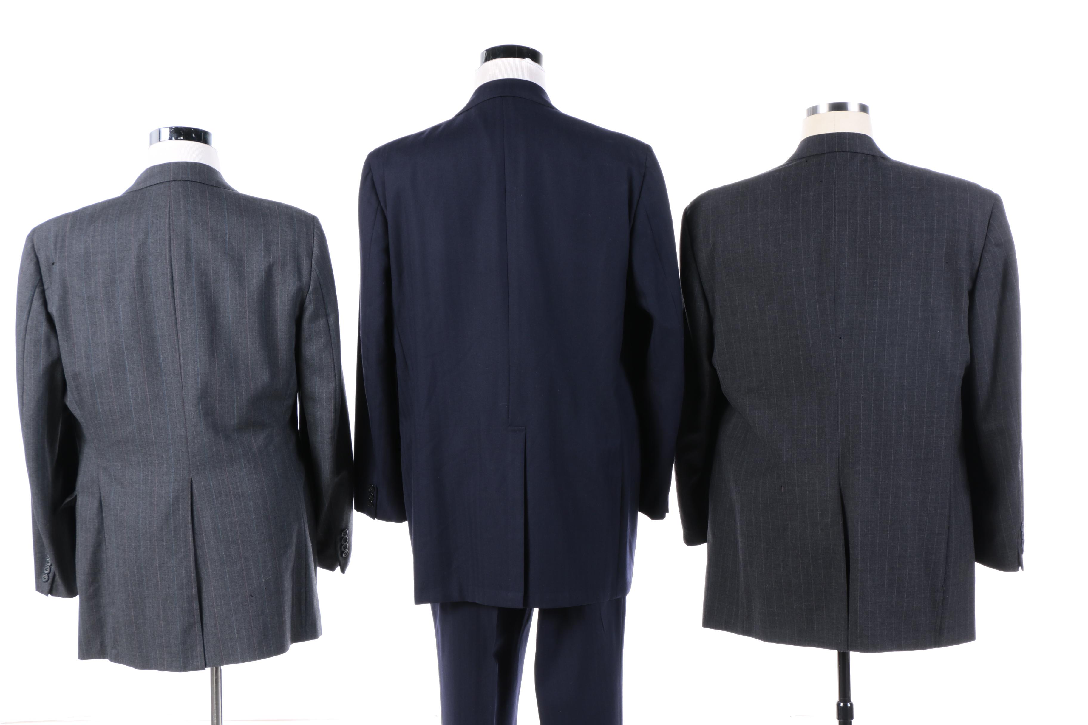 Men's Britches of Georgetowne Suit Jackets and J. Press Navy Blue Pant Suit