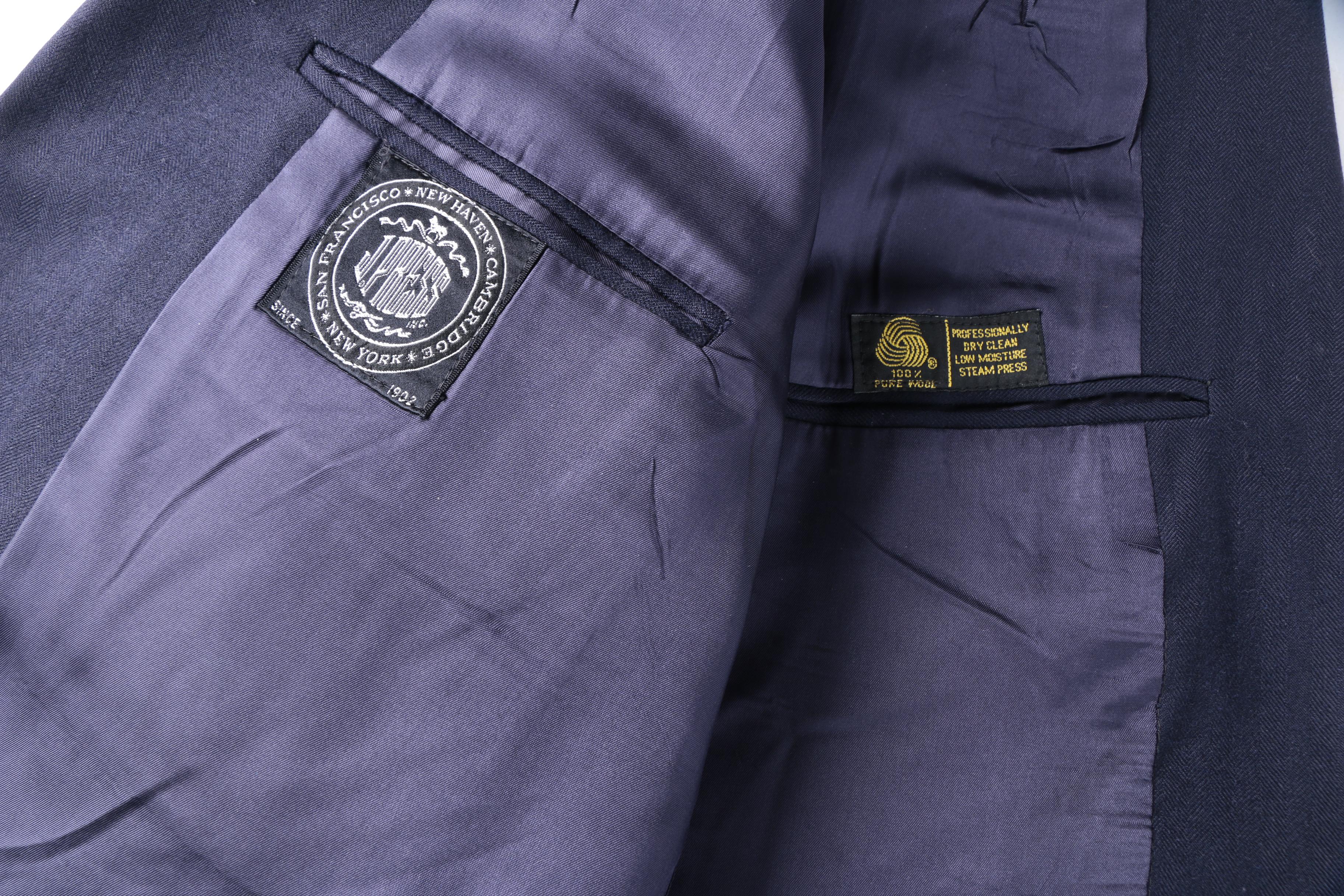 Men's Britches of Georgetowne Suit Jackets and J. Press Navy Blue Pant Suit